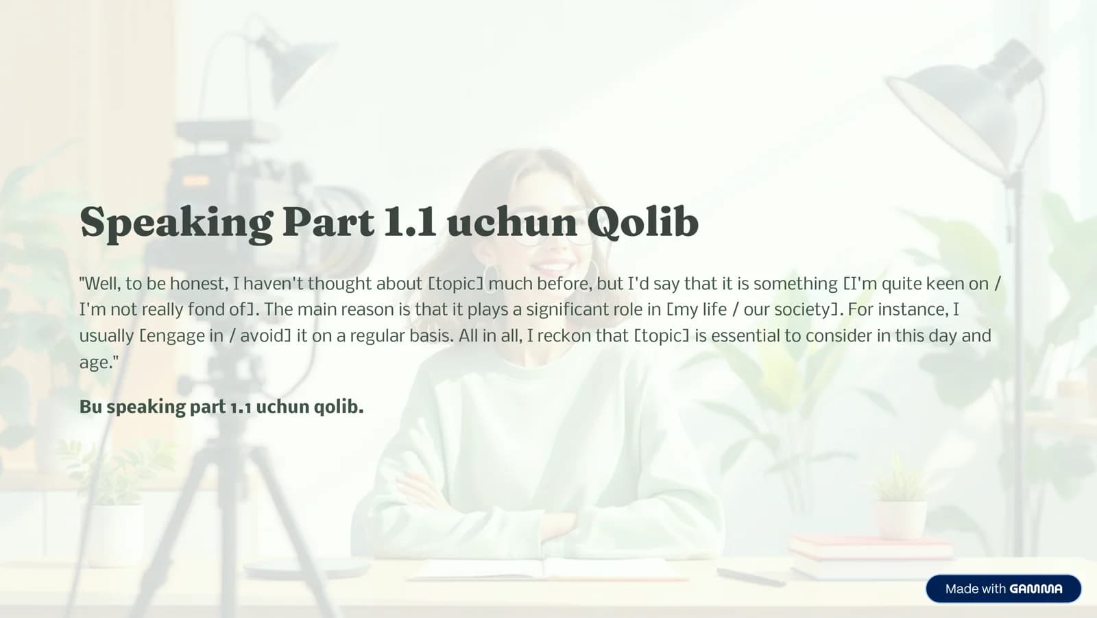 Ingliz tili qoliblar