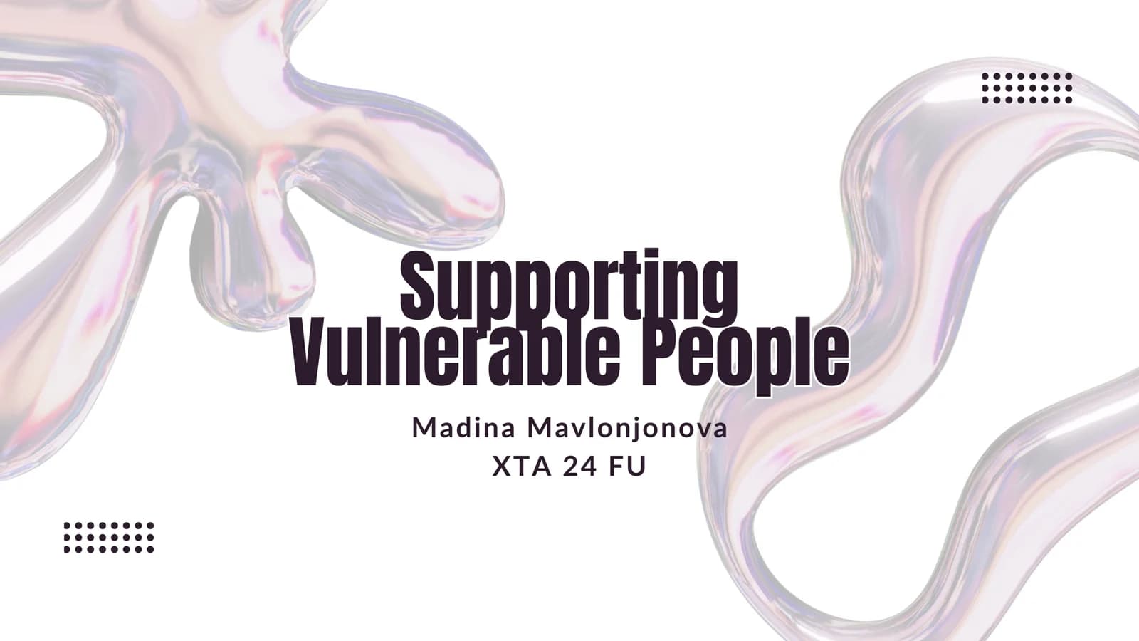 Supporting Vulnerable People