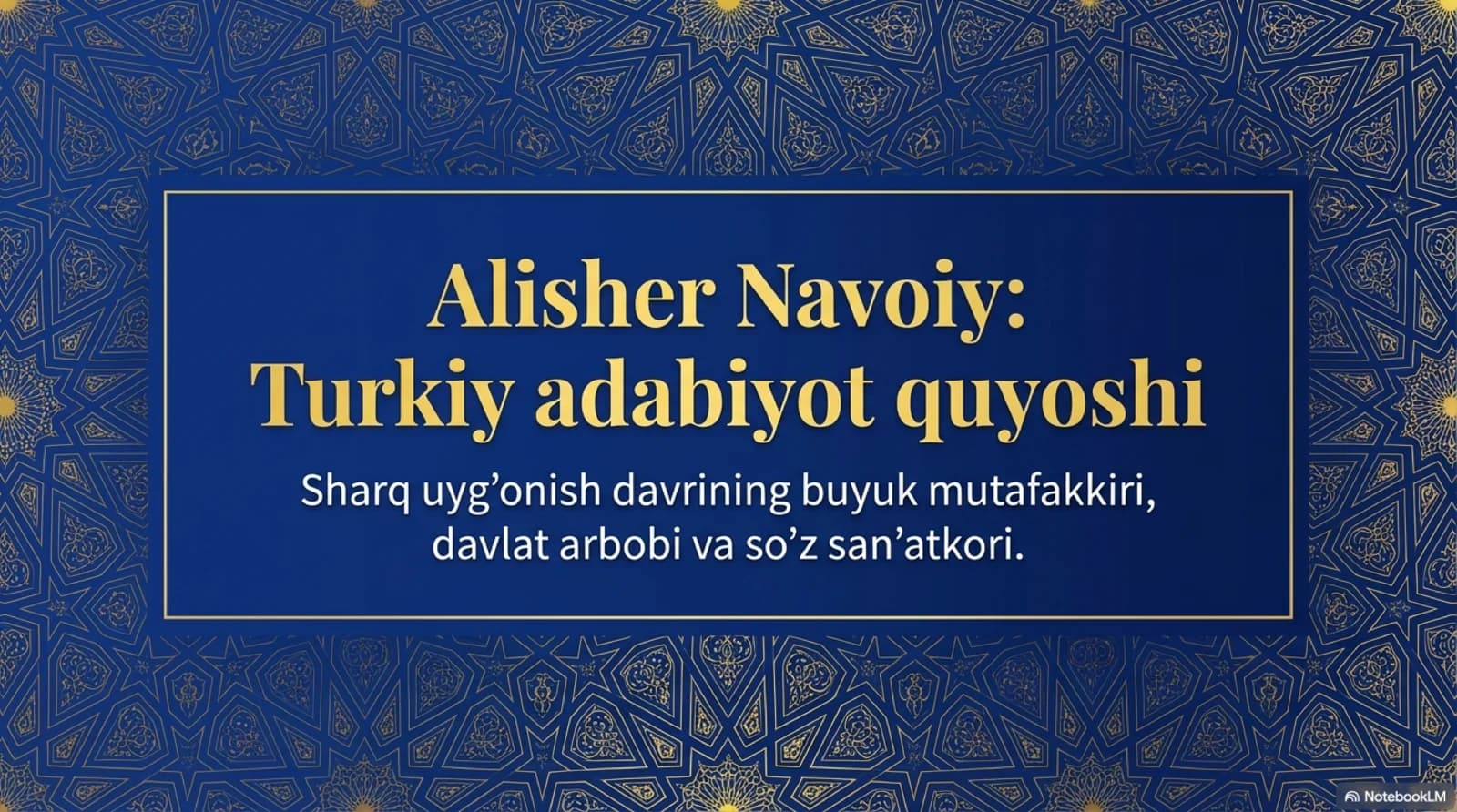 Alisher Navoiy