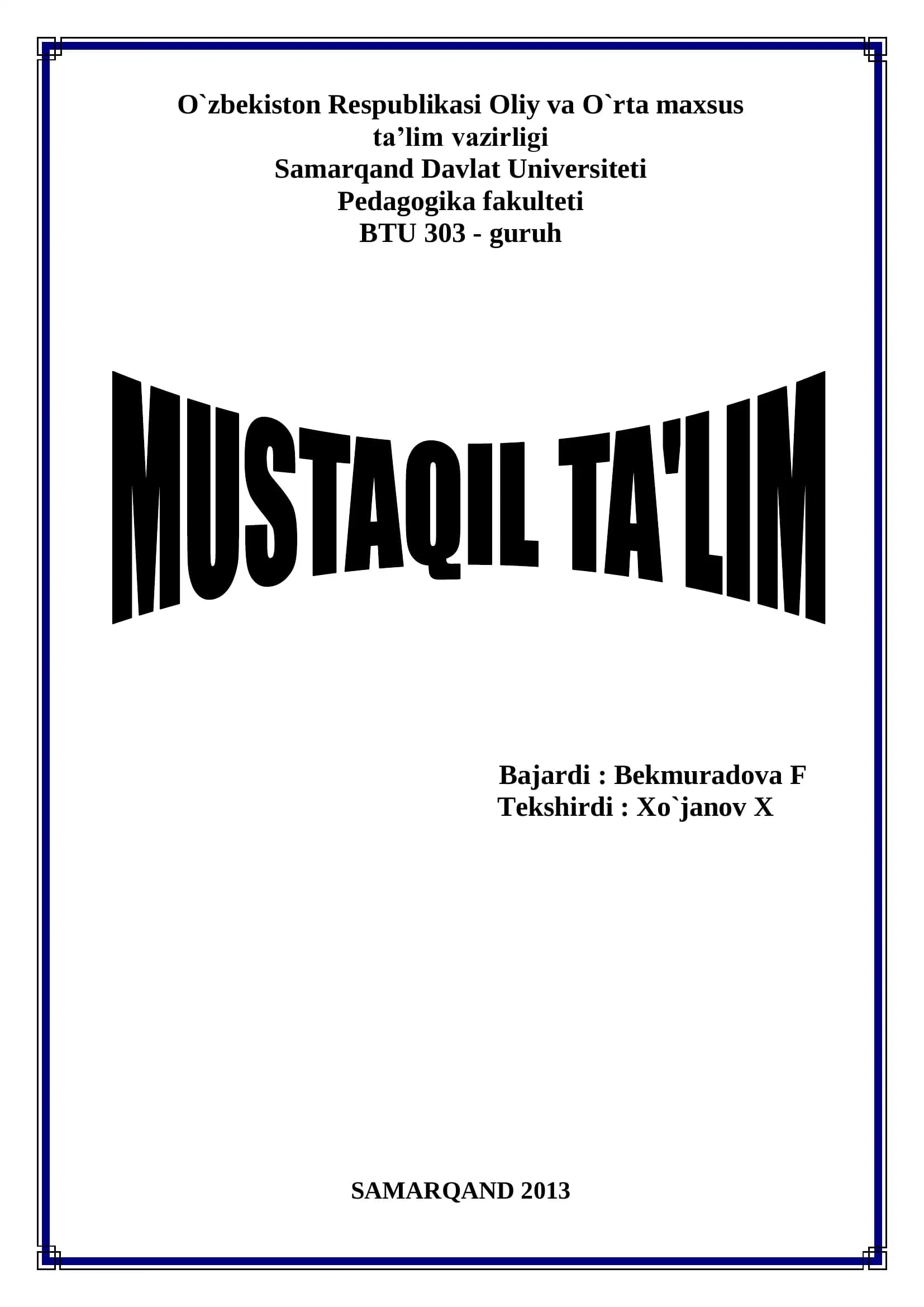Sifatni o`rganish metodikasi