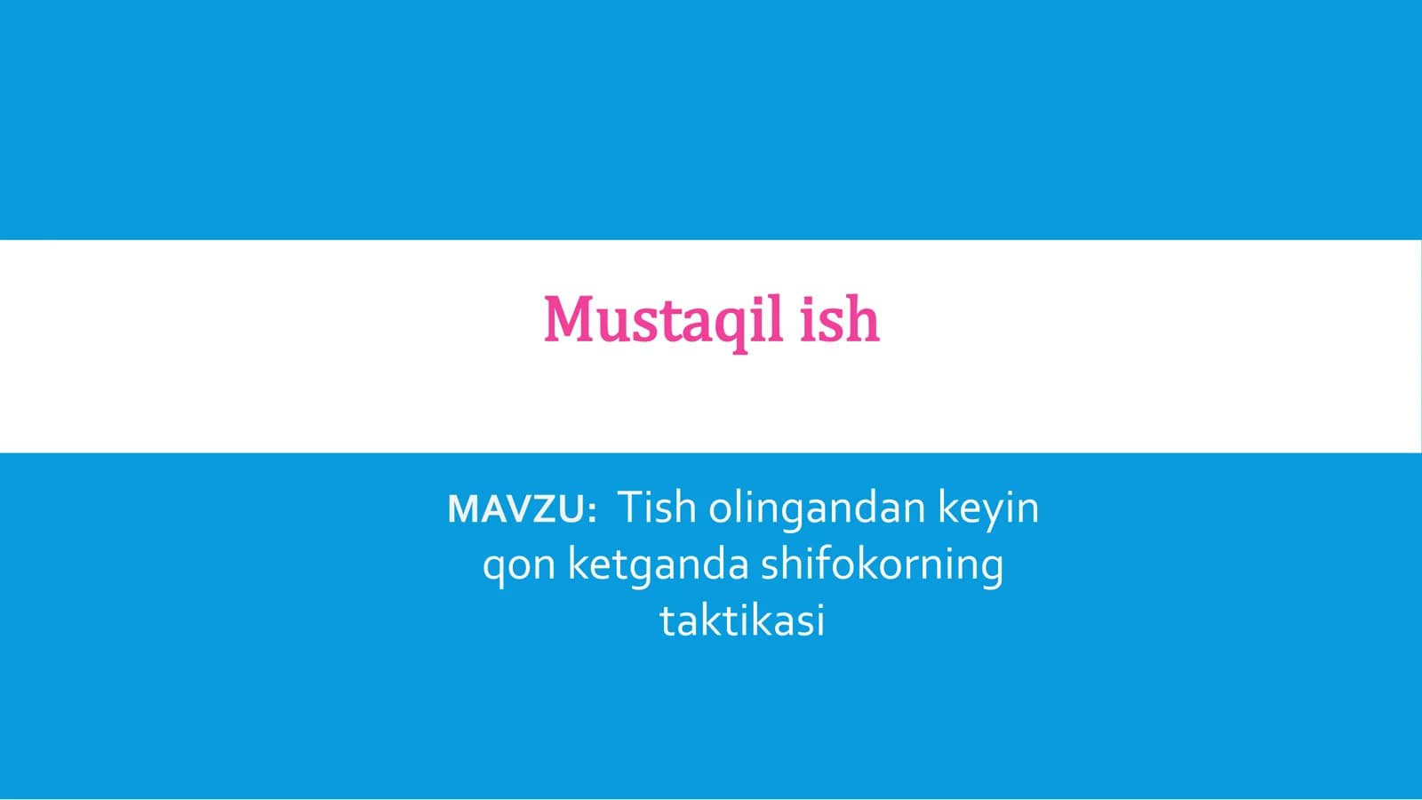 Tish olingandan keyin qon ketish sabablari va turlari