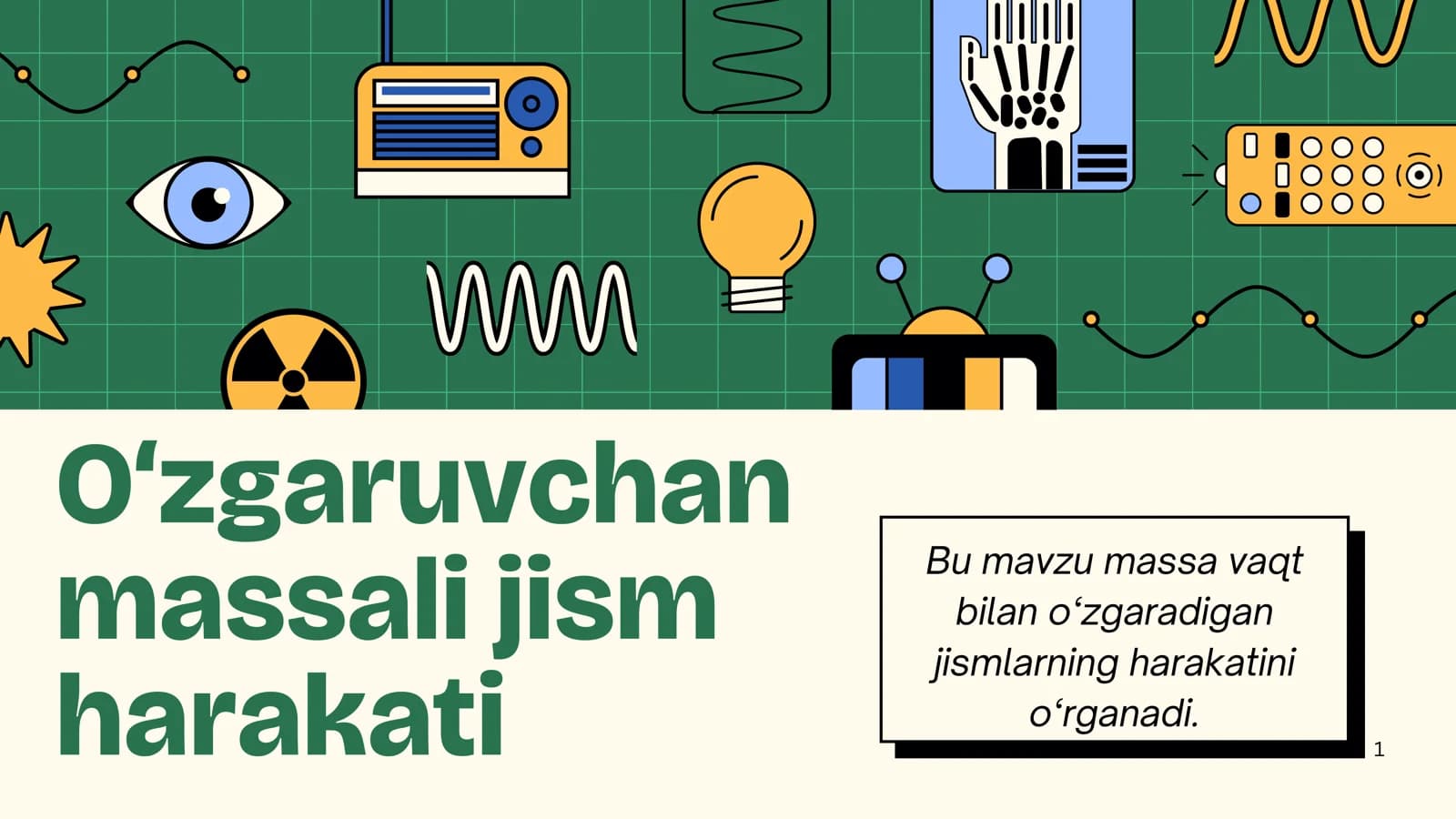 O‘zgaruvchan massali jism harakati