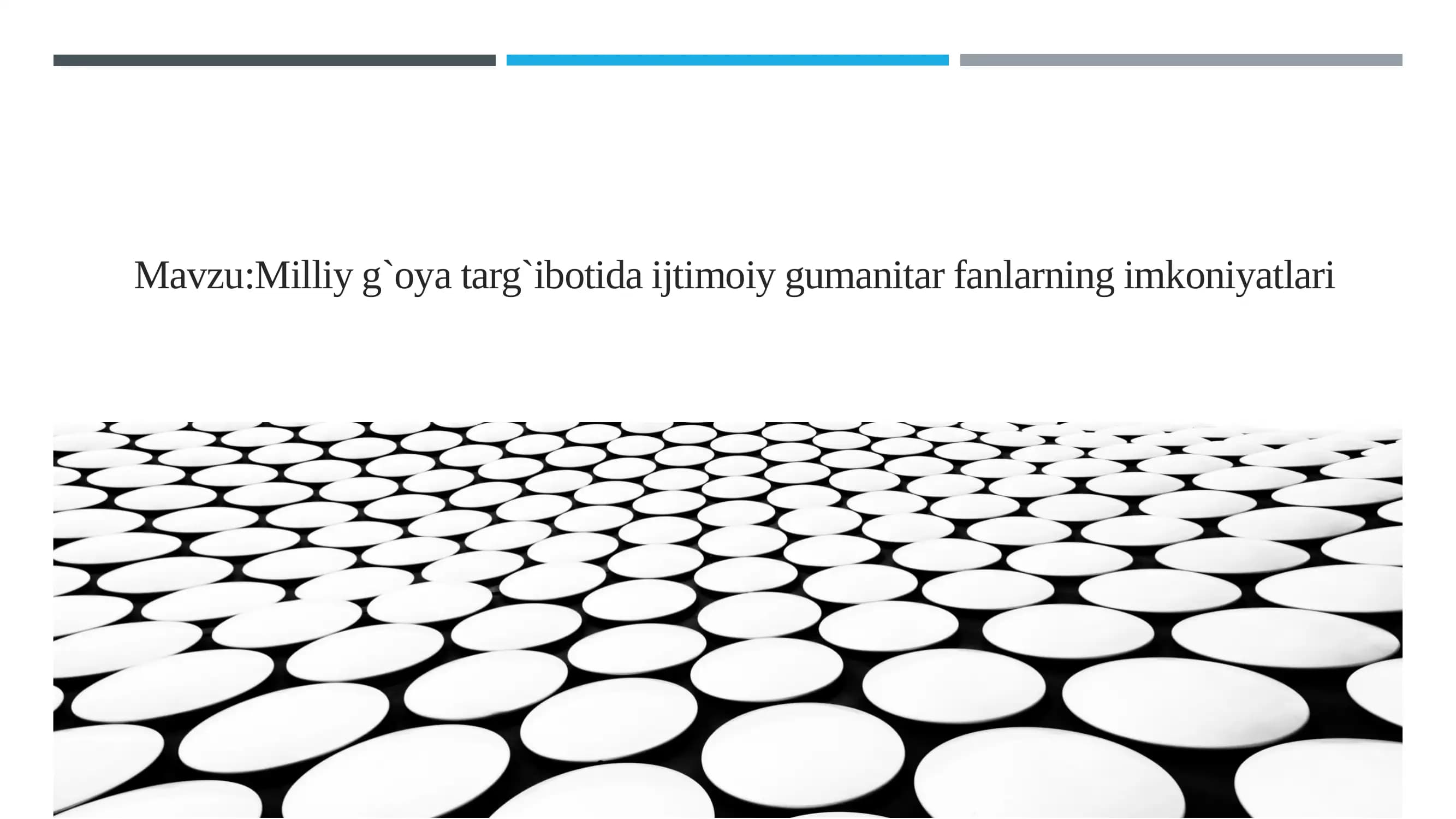 Milliy g`oya targ`ibotida ijtimoiy gumanitar fanlarning imkoniyatlari