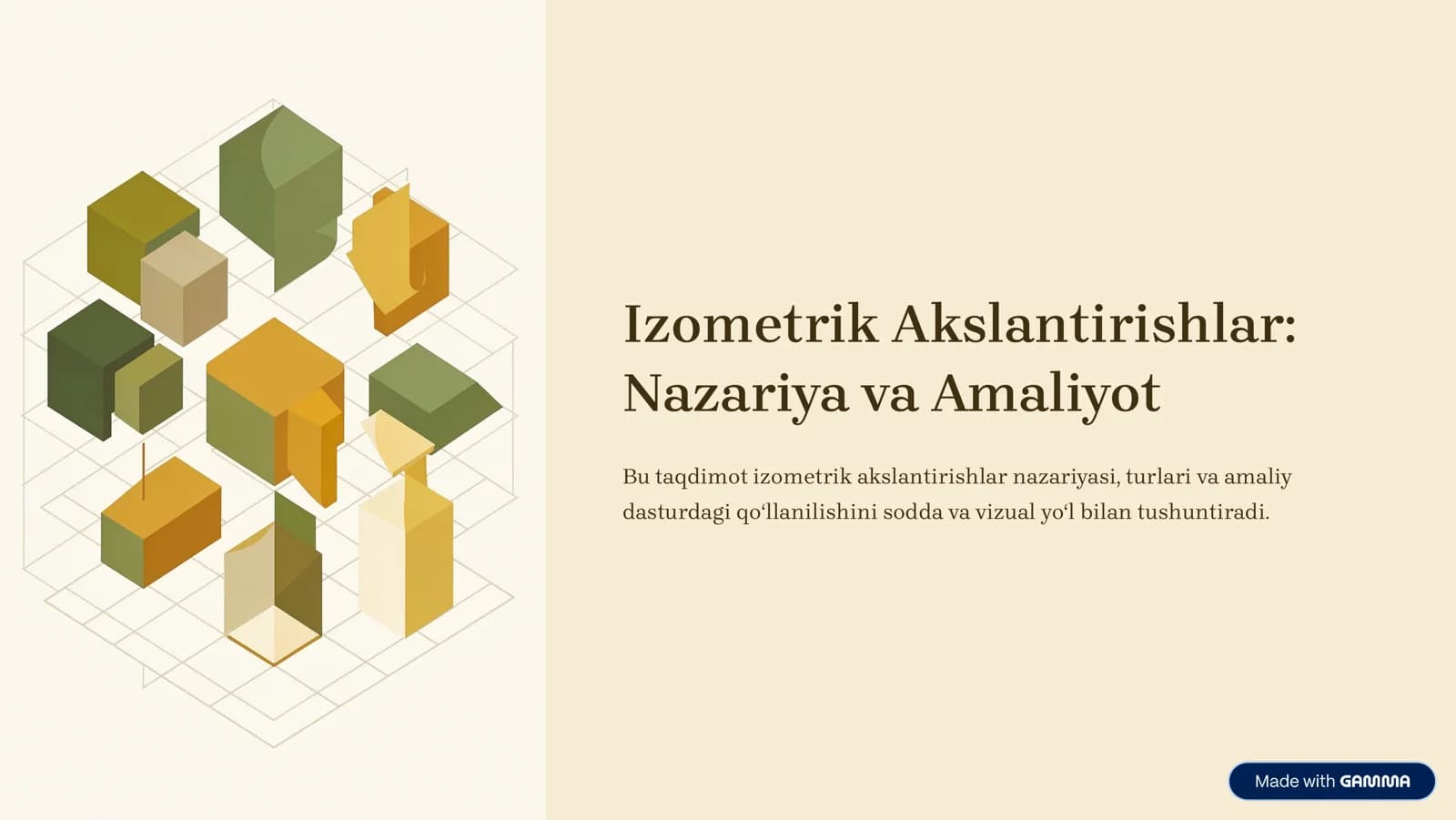 Izometrik Akslantirishlar