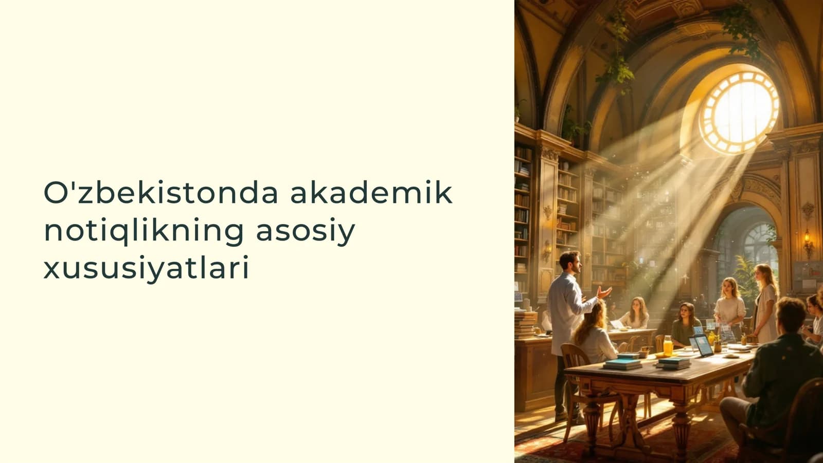 O'zbekistonda akademik notiqlikning asosiy xususiyatlari
