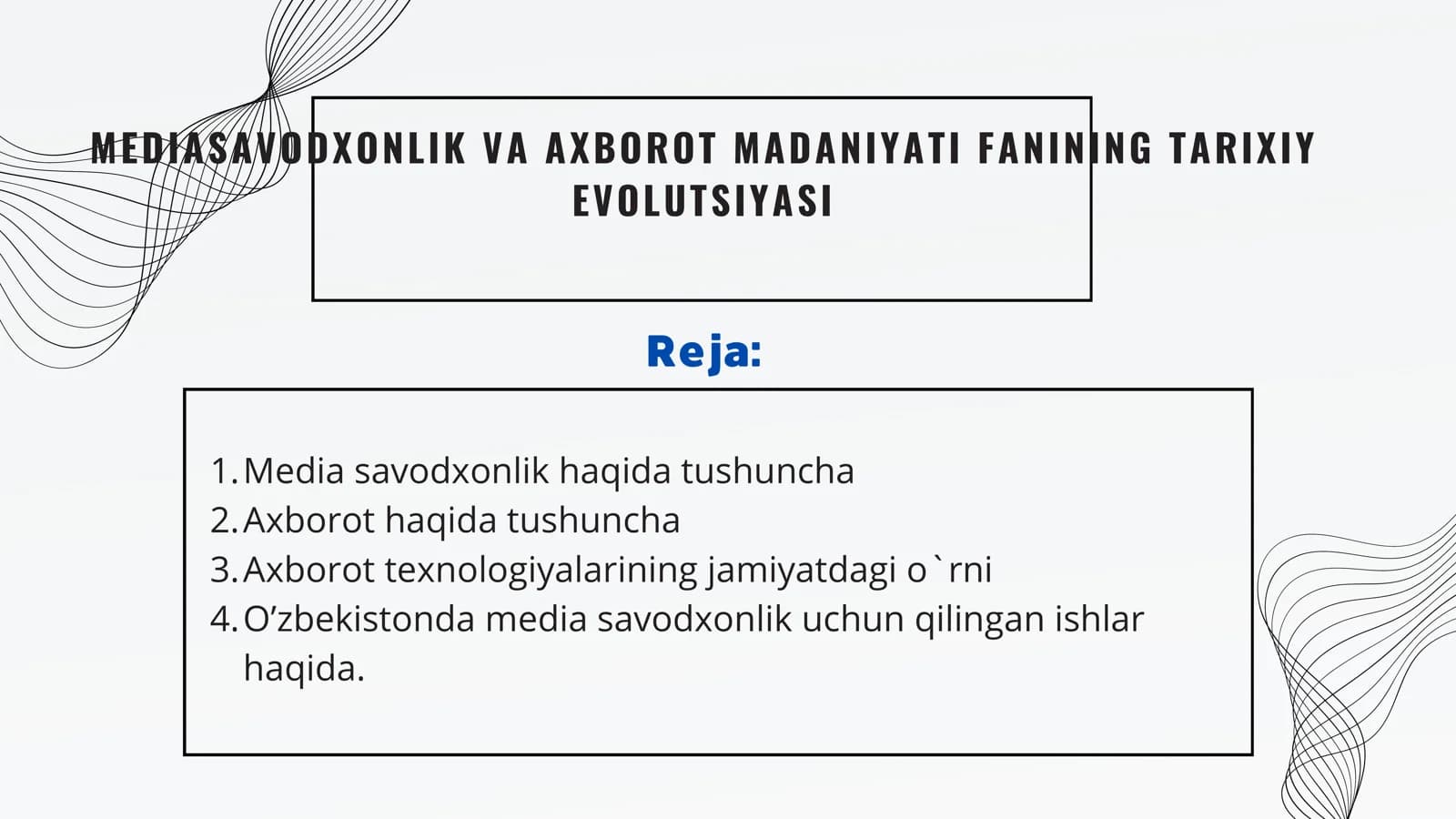Media savodxonlik va axborot madaniyatining tarixiy evolutsiyasi