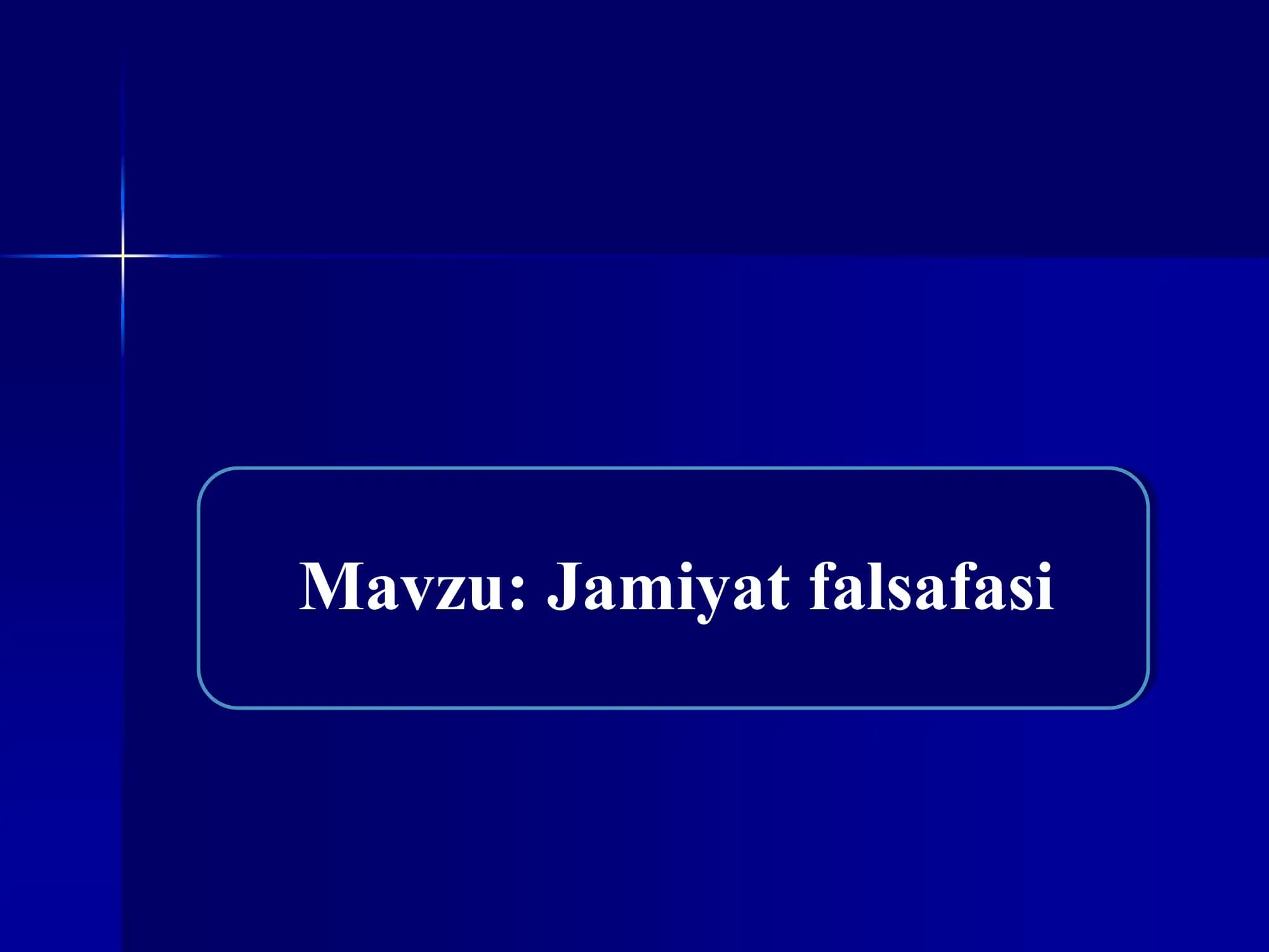 Jamiyat falsafasi