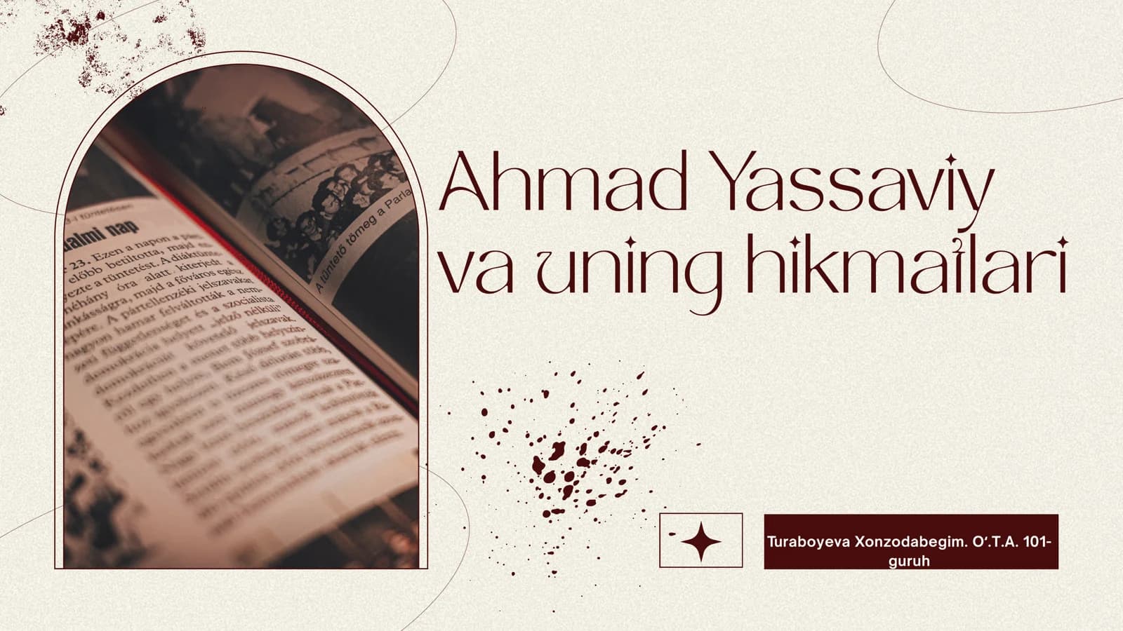 Ahmad Yassaviy va uning hikmatlari