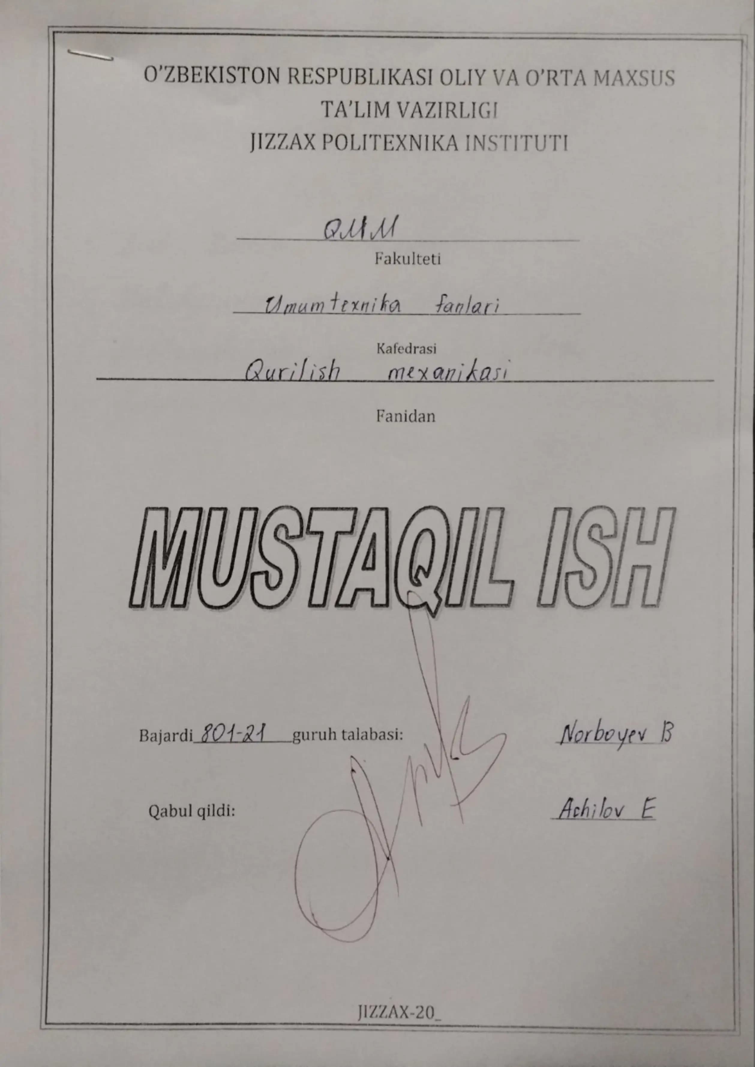 Qattiq jism tayanch reaksiyalarini aniqlash. Aksiomalar