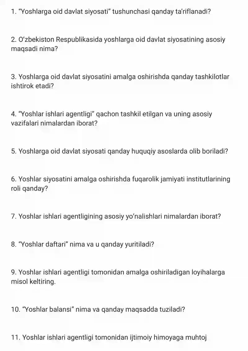 Argos suhbat savollari