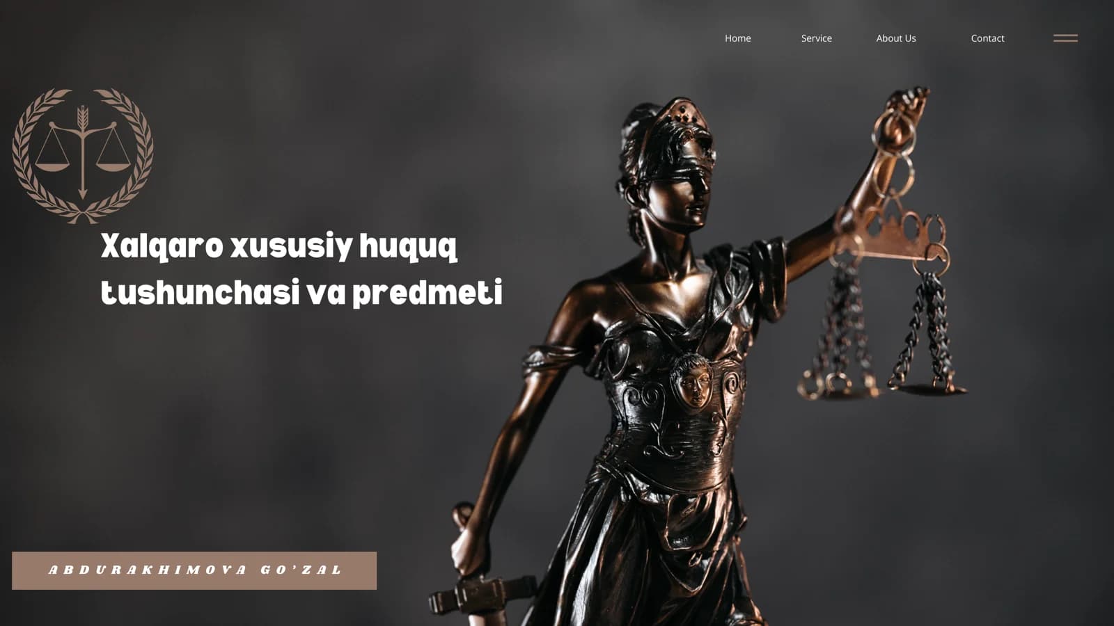 Xalqaro xususiy huquq tushunchasi va predmeti