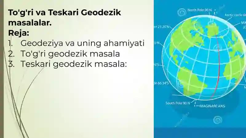 To'g'ri va Teskari Geodezik