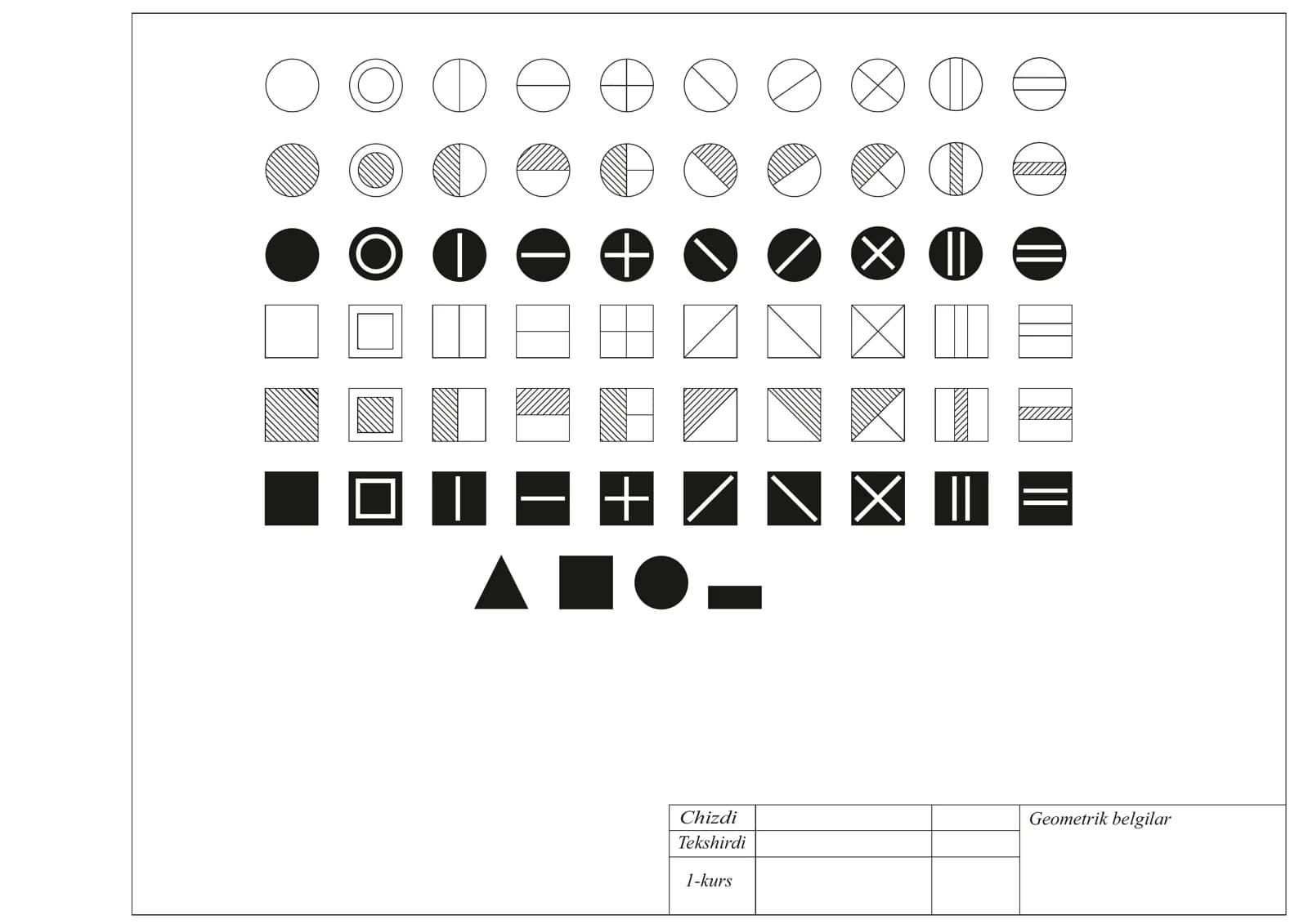 Geometrik belgilar