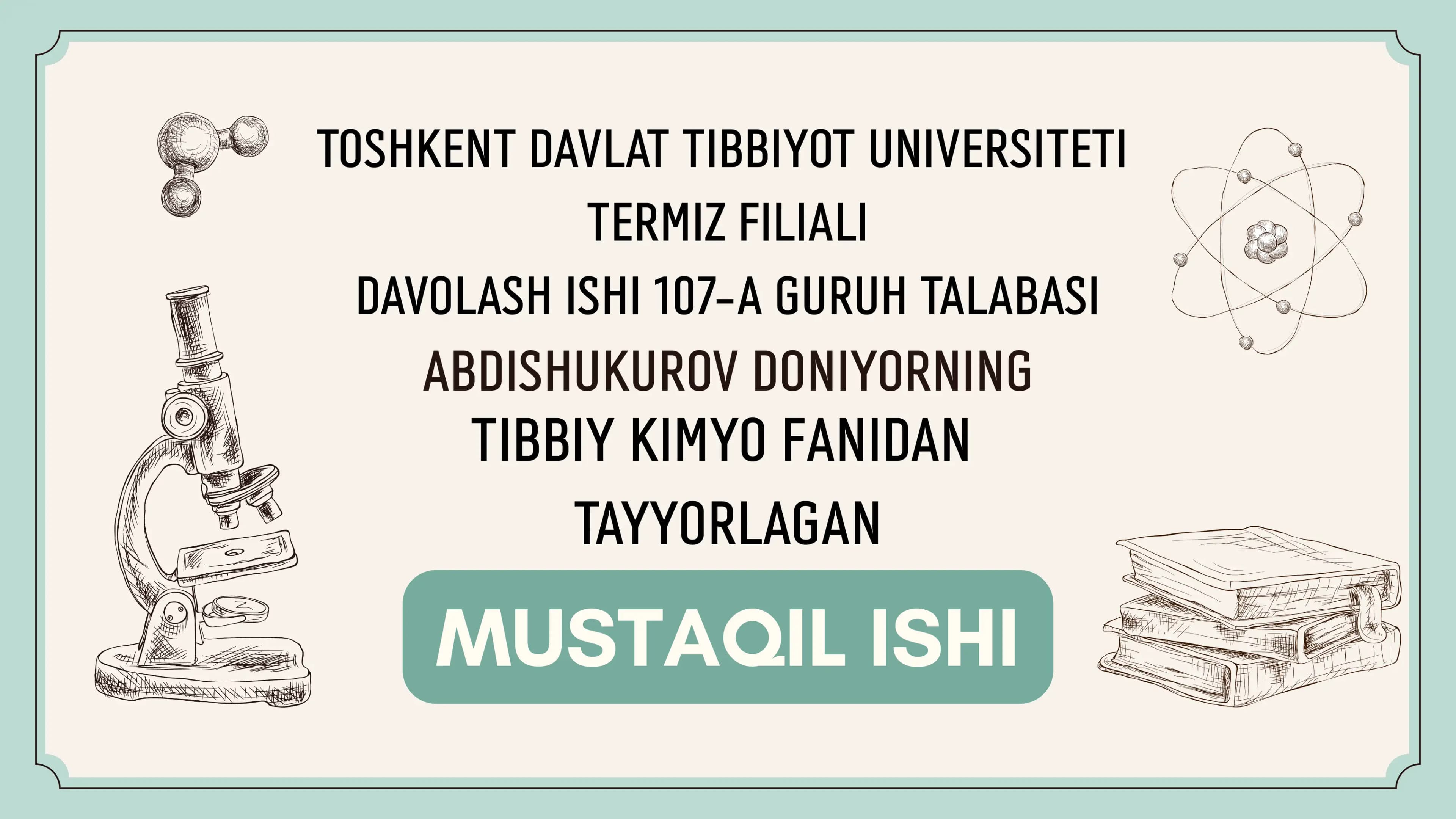 Yadro kimyosining tibbiyotdagi o’rni