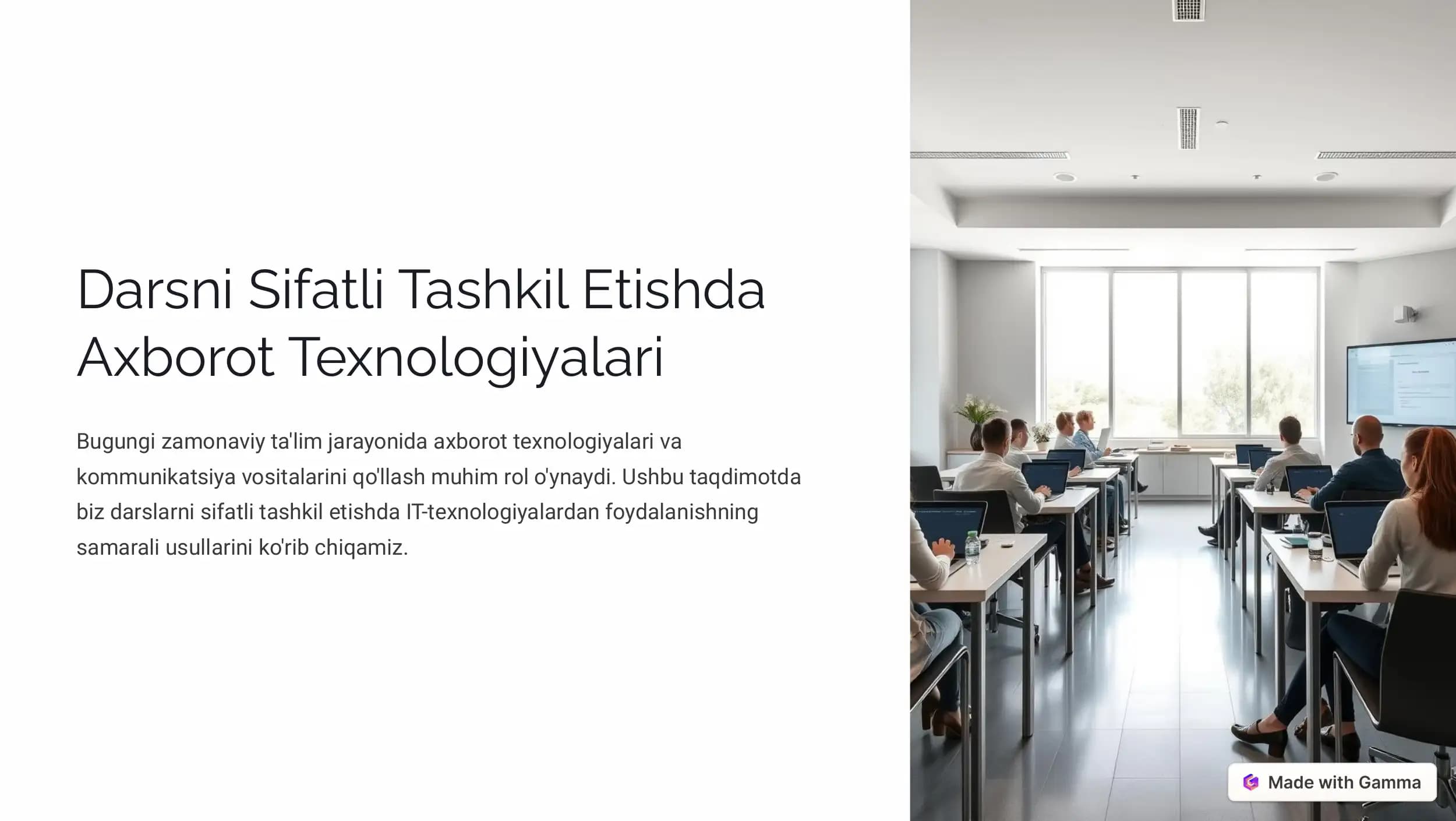 IT-Texnologiyalarning Ta'limdagi Ahamiyati