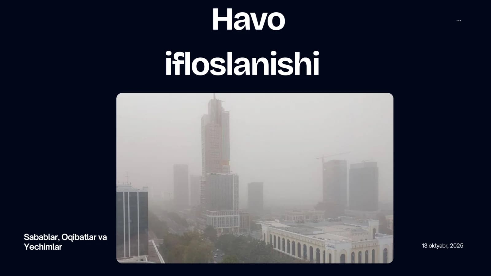 Havo ifloslanishi