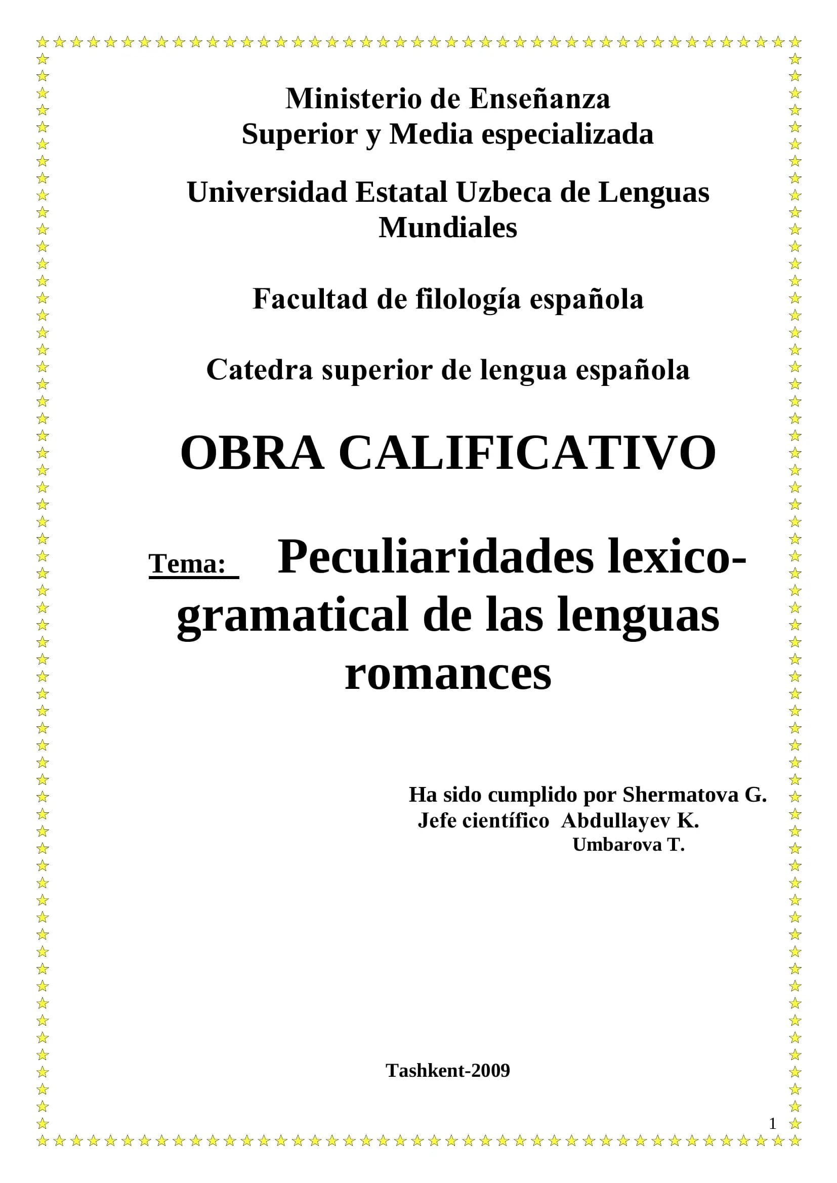 OBRA CALIFICATIVO