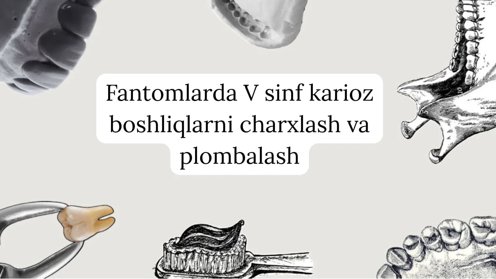 Fantomlarda V sinf karioz bo plombalash va davolash