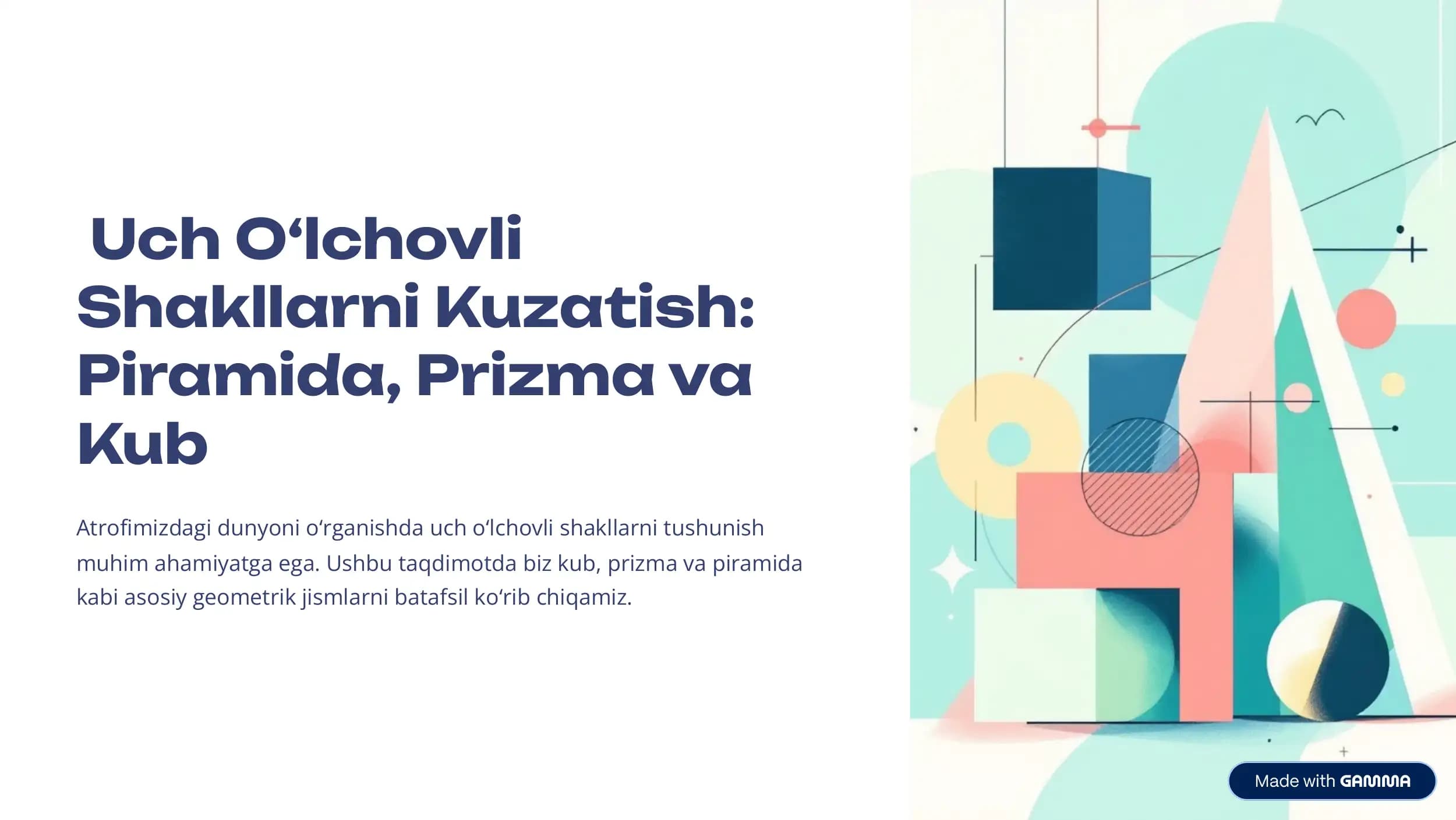 Uch O‘lchovli
