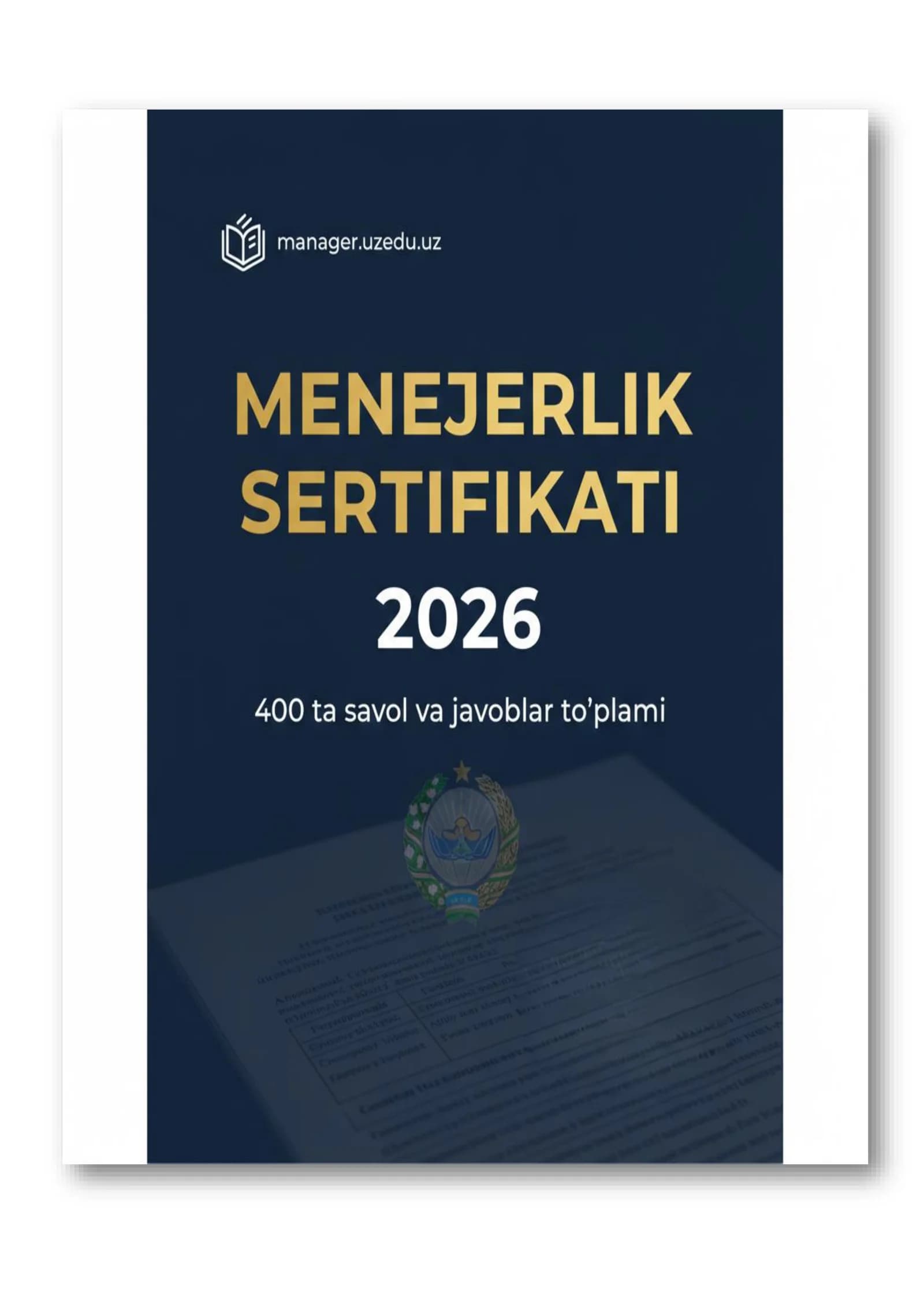 Direktorlar Menejerlik Testi Javoblari Bilan 2026