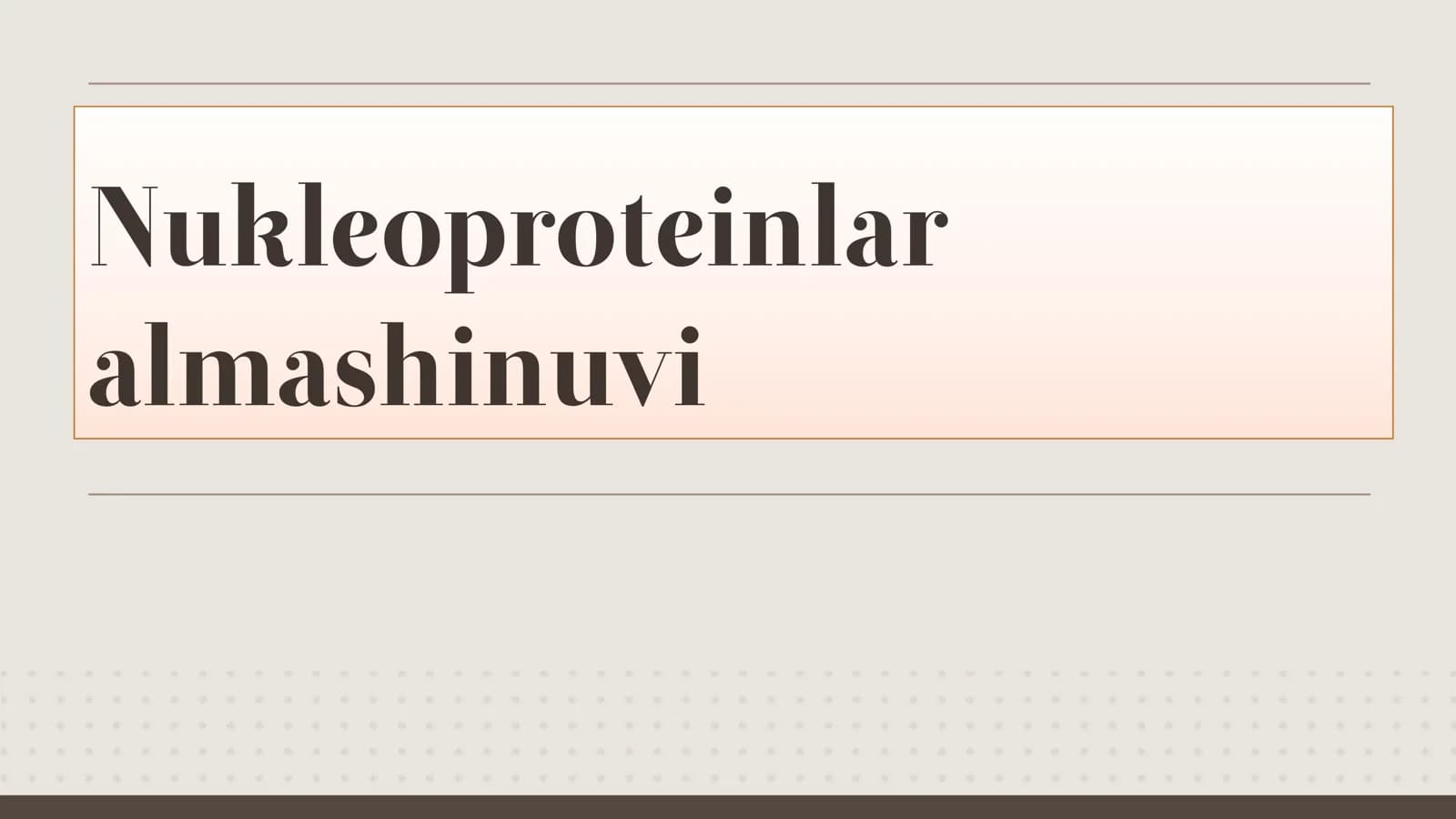 Nukleoproteinlar