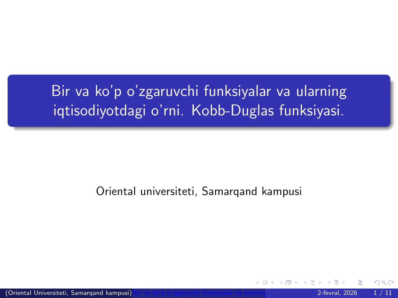 Kobb-Duglas funksiyasi