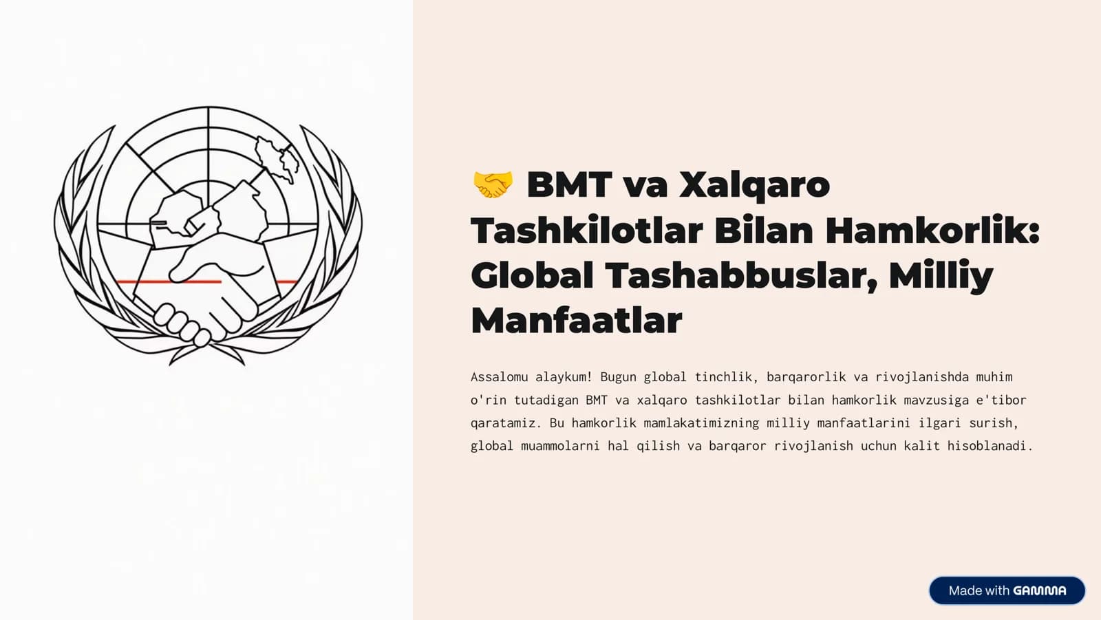 Birlashgan Millatlar Tashkiloti: Global Hamkorlikning Asosi