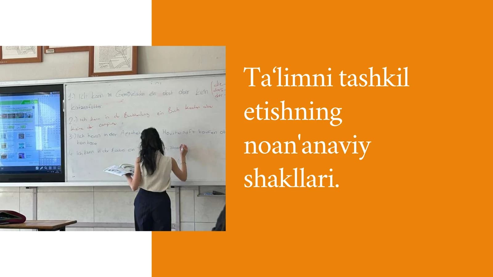 Ta‘limni tashkil
etishning
noan'anaviy
shakllari