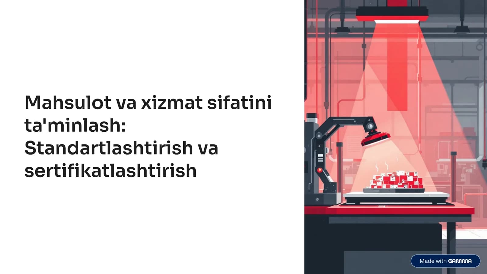 Standartlashtirish va sertifikatlashtirish