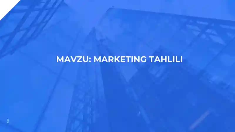 MARKETING TAHLILI