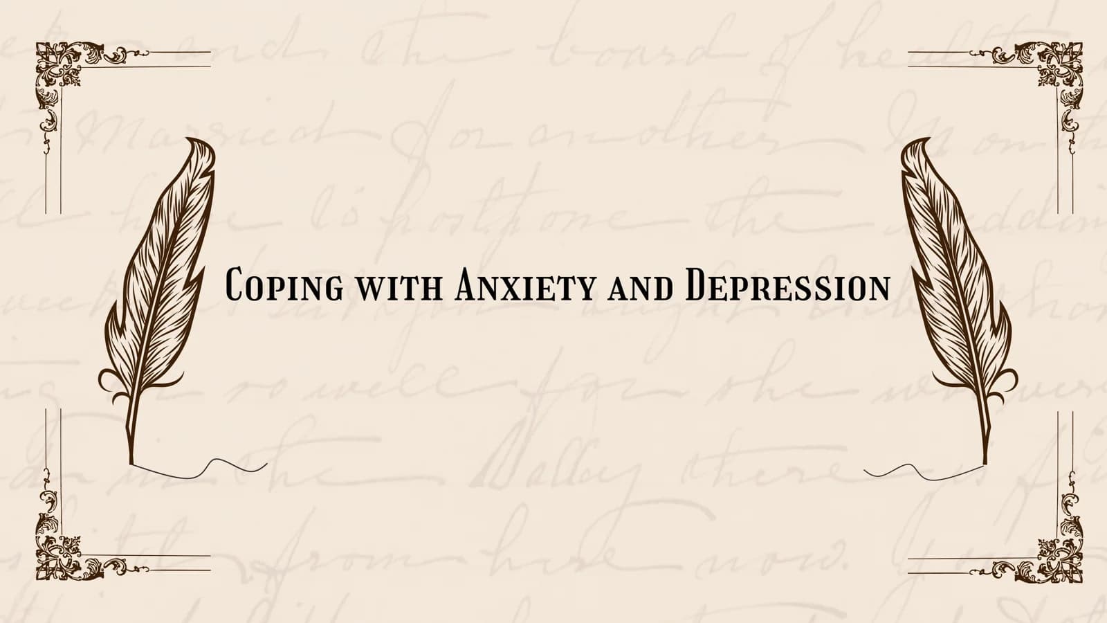 Coping with Anxiety and Depression