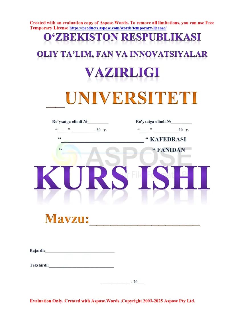 Boshlang‘ich sinflarda ona tilini o‘rgatish bo‘yicha kurs ishi