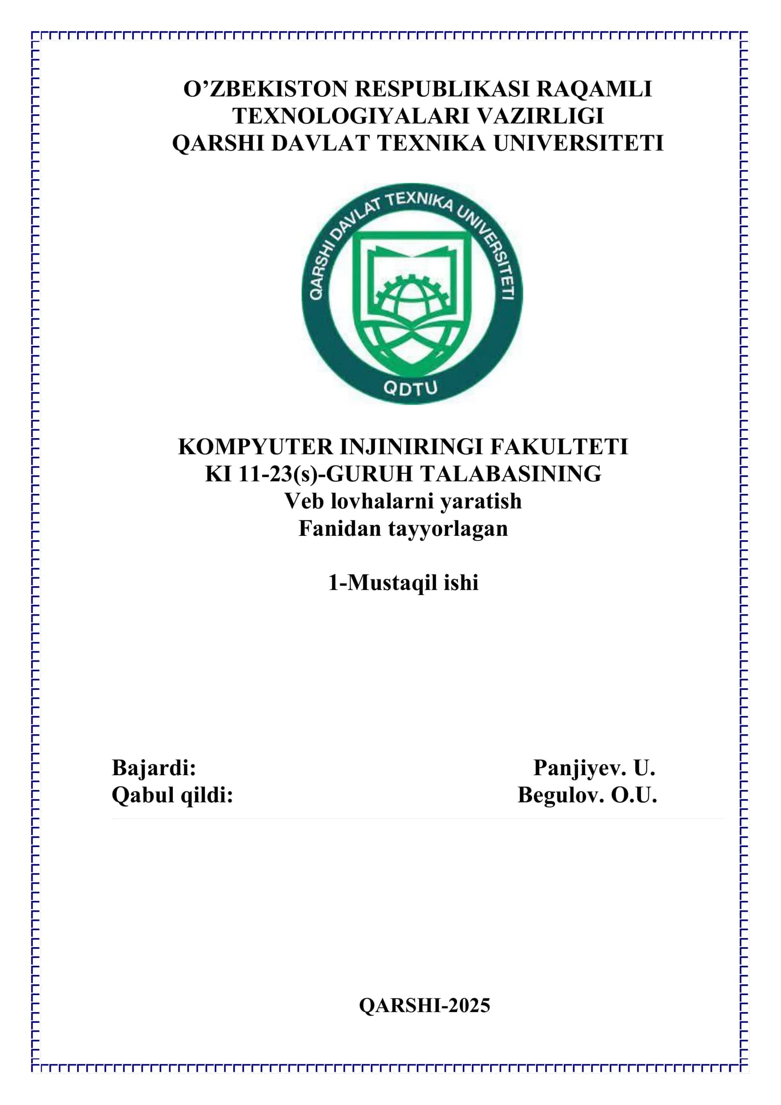 Veb lovhalarni yaratish