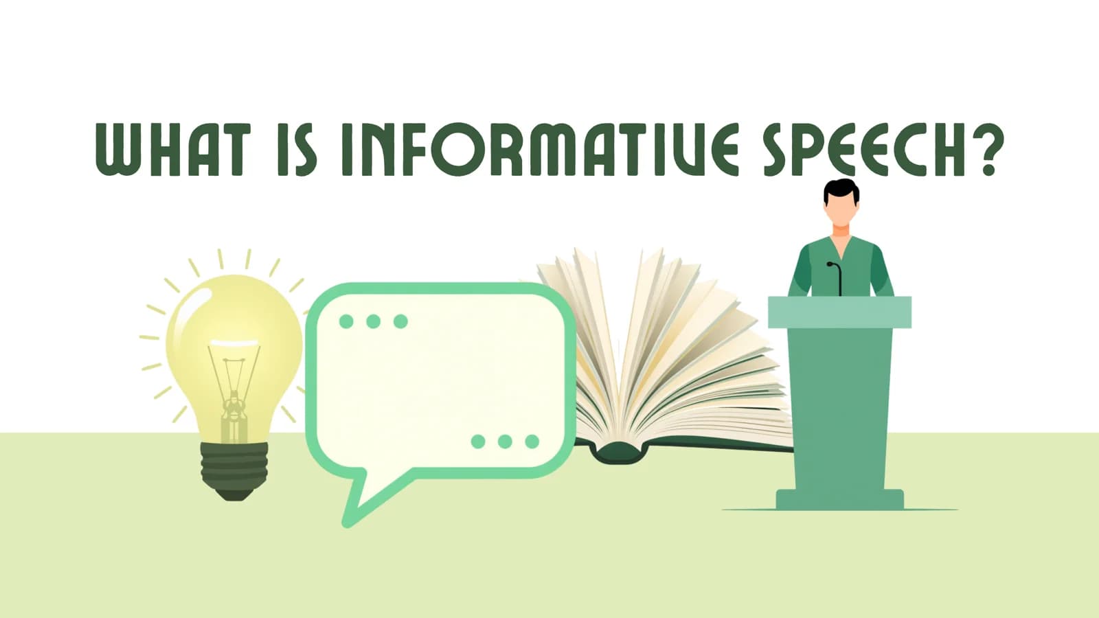 WHAT IS INFORMATIVE SPEECH?