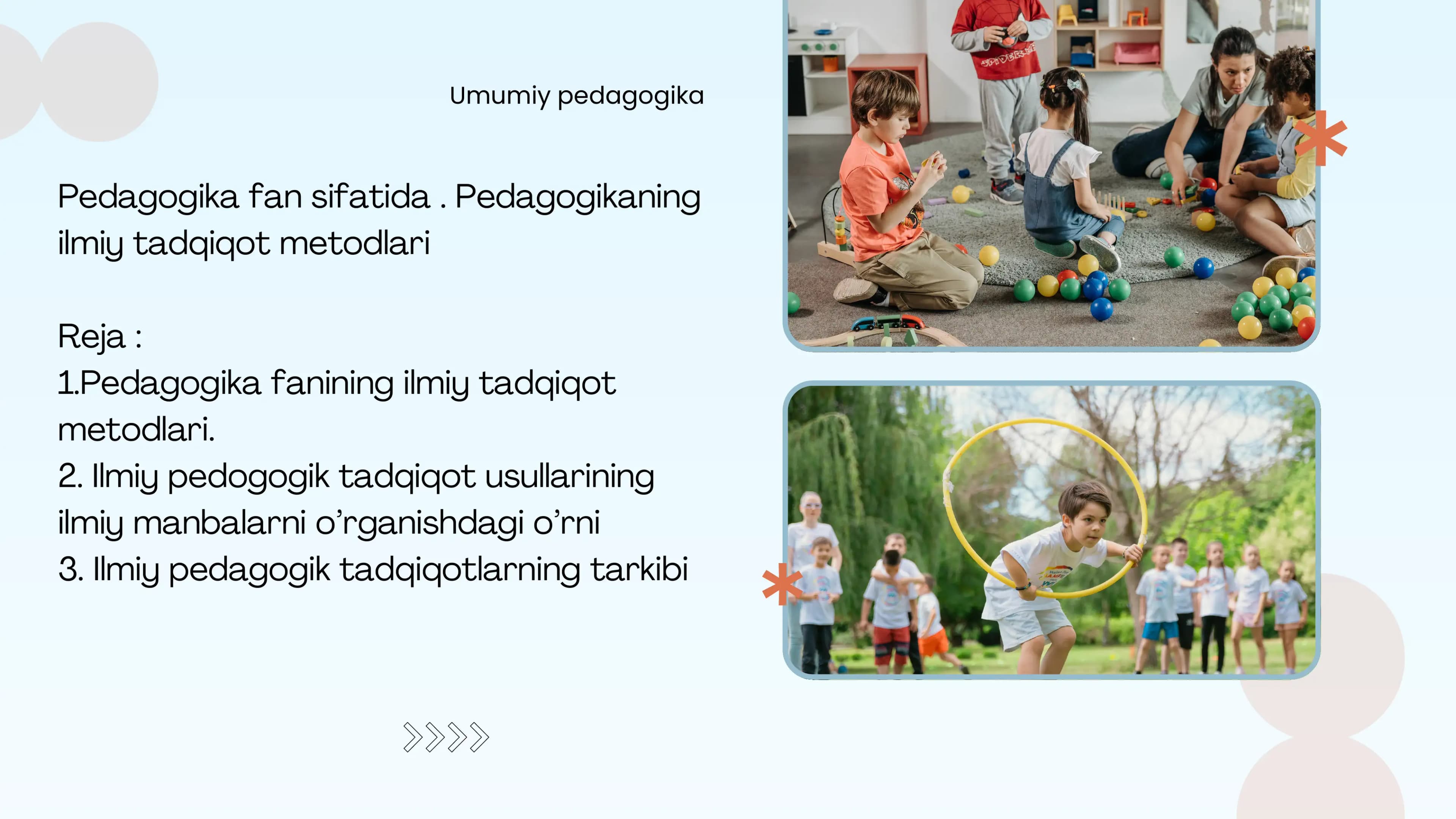 Pedagogika fan sifatida