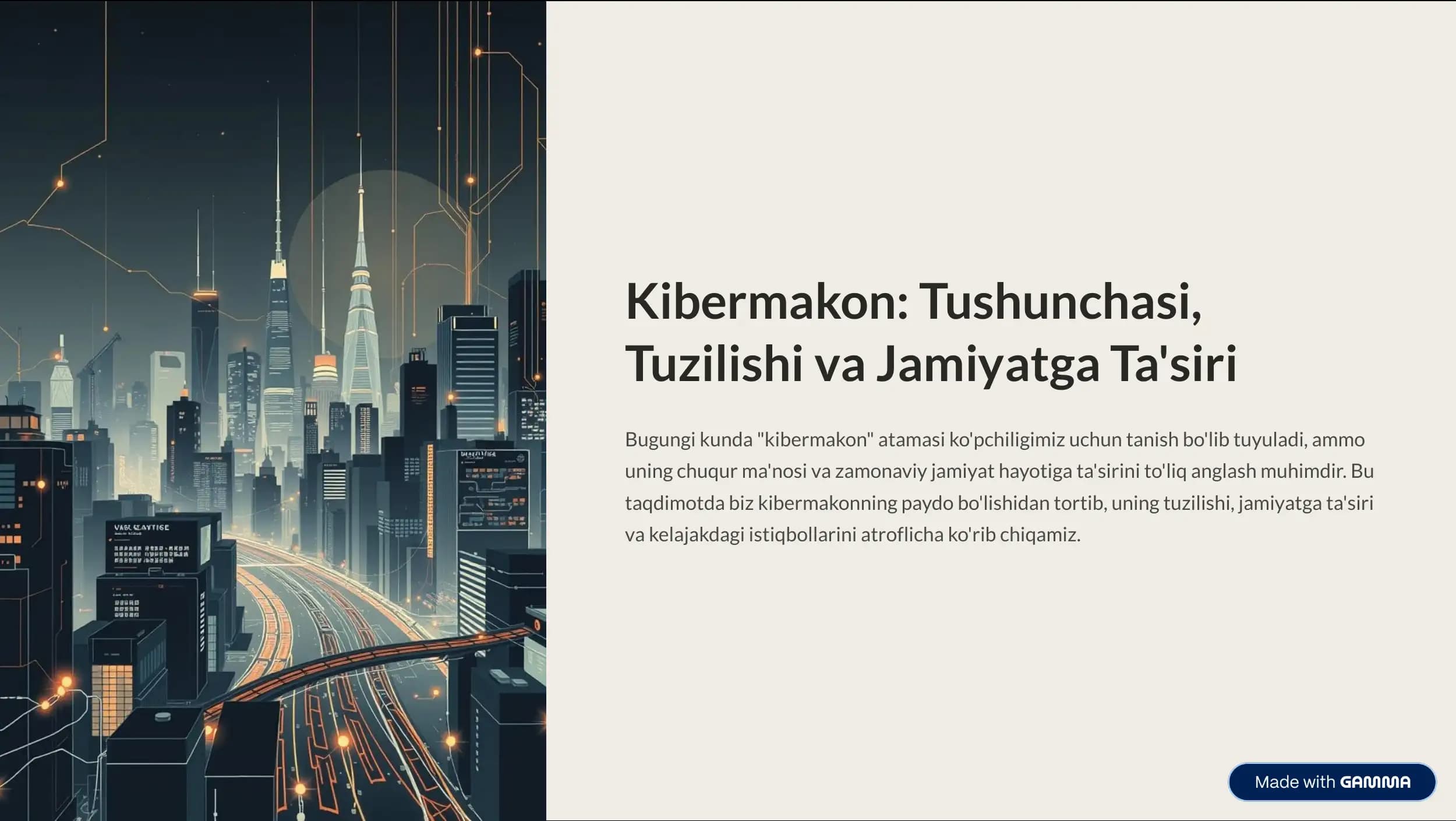 Kibermakon Tushunchasi