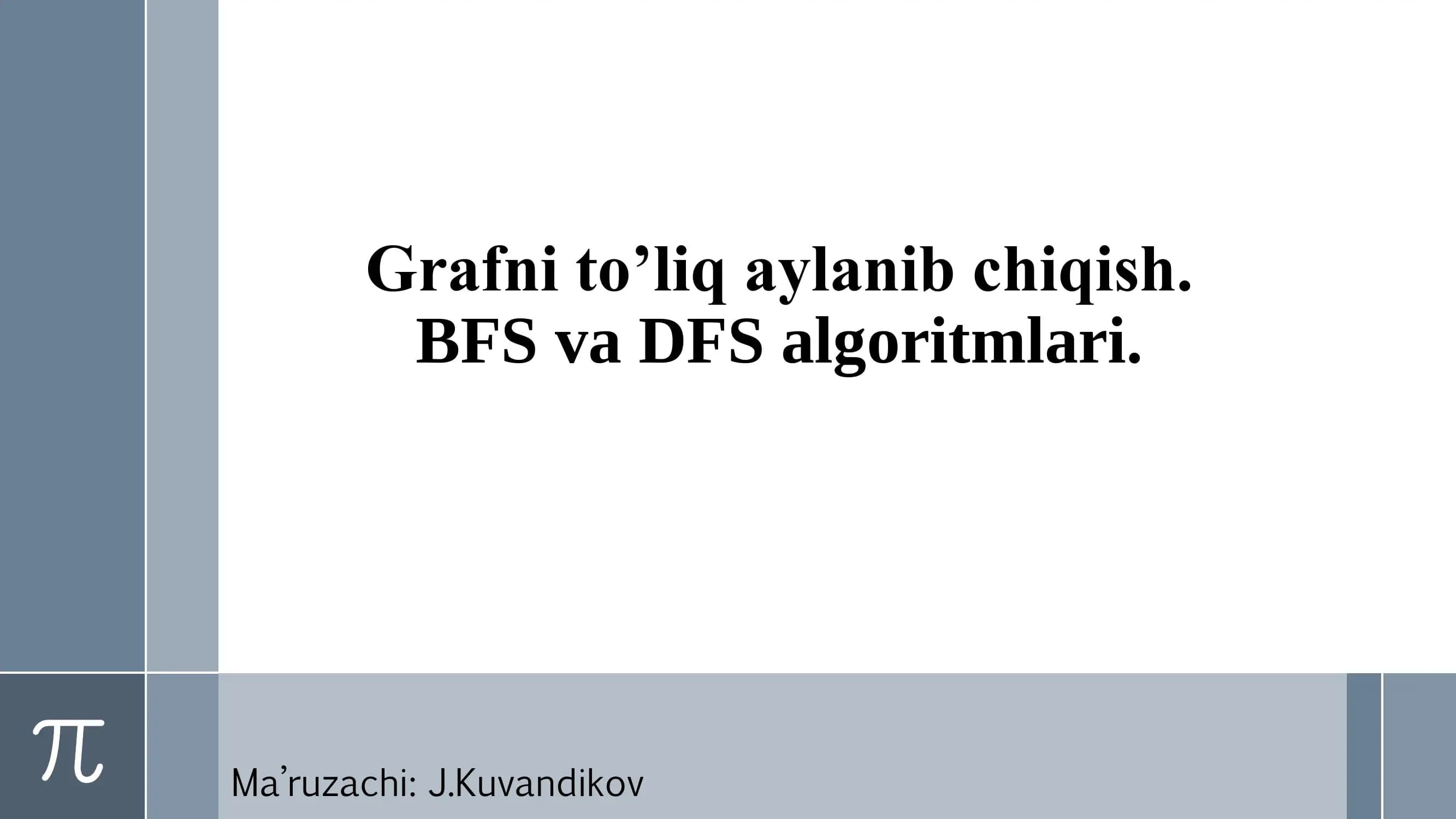 Grafni aylanib chiqish