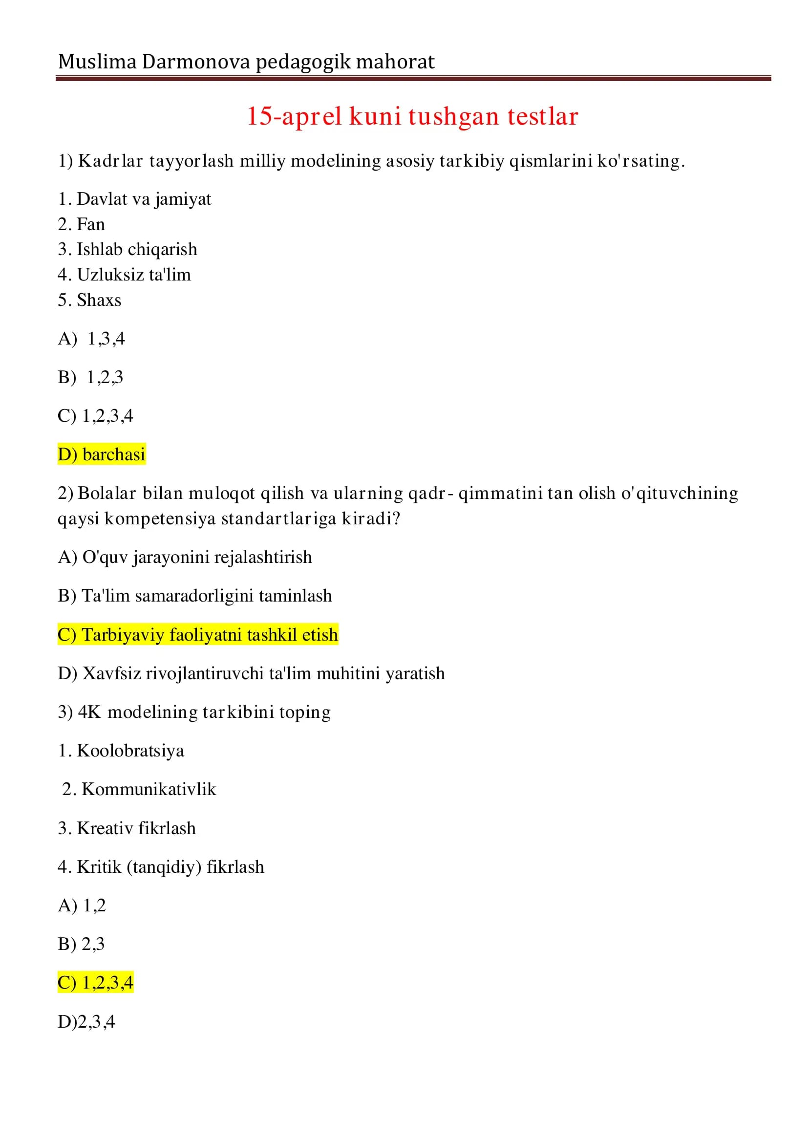 Pedagogik mahorat