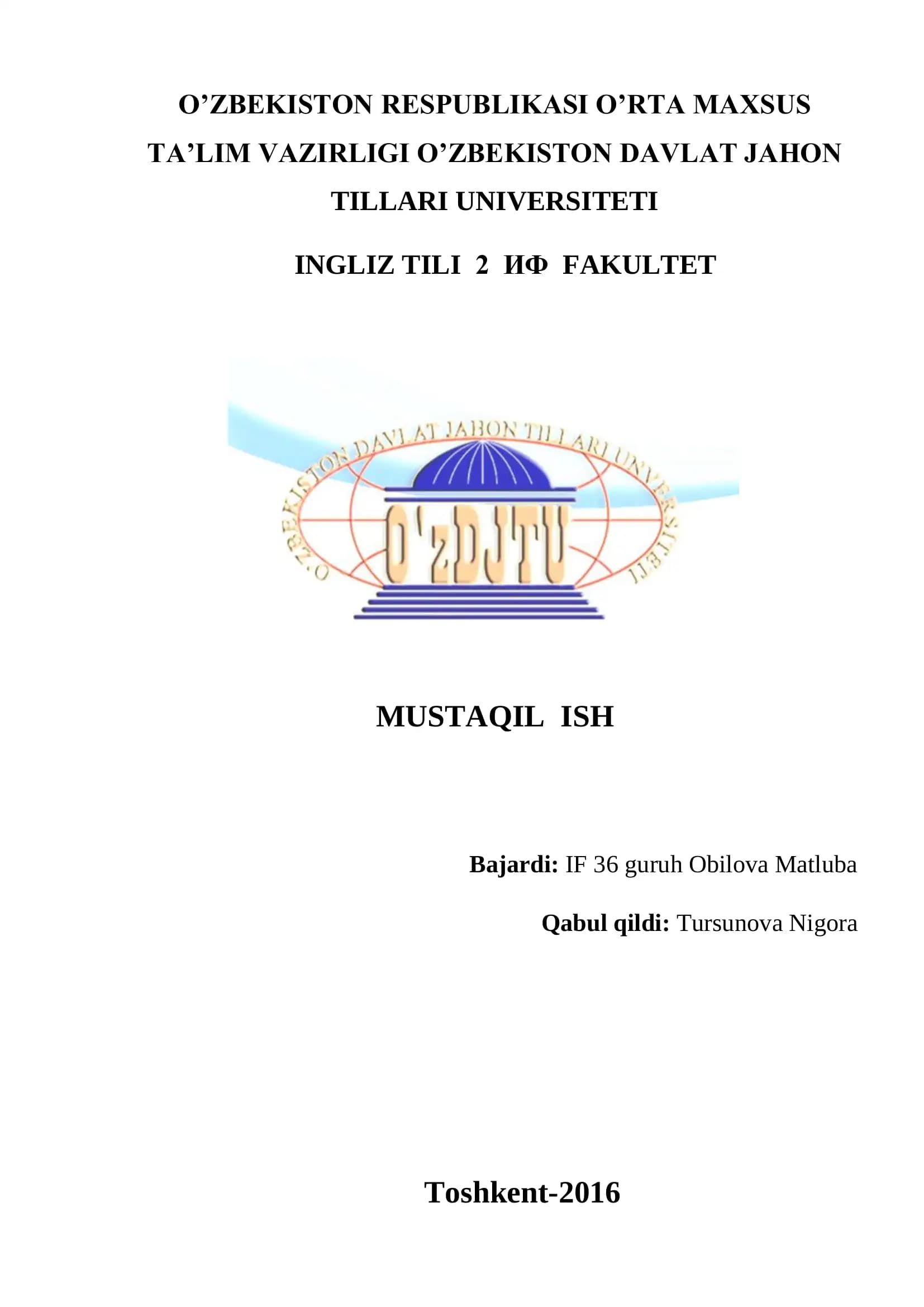 Tabiiy va texnogen tusdagi favqulodda vaziyatlar va muhofaza tadbirlari