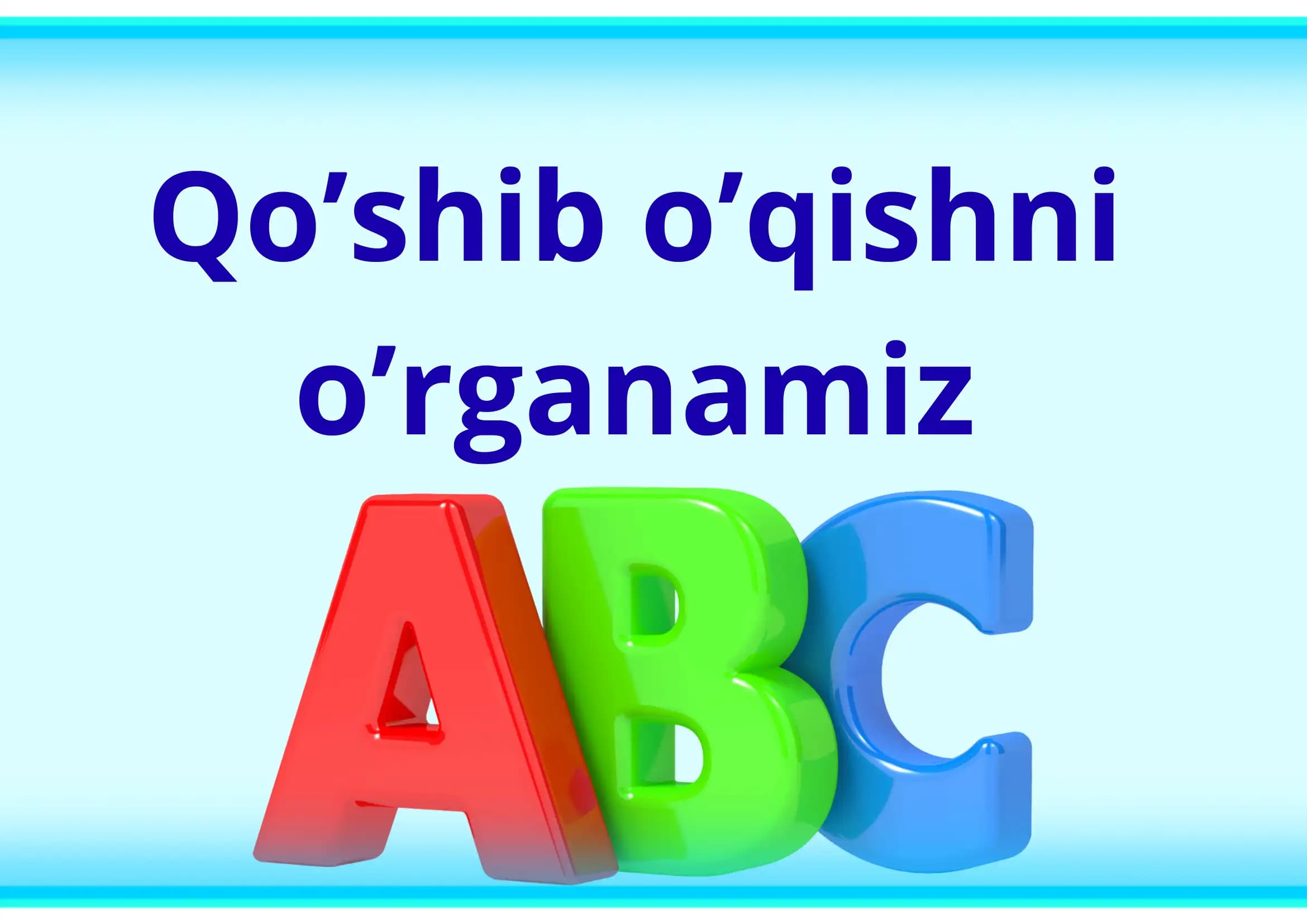 O'qishni o'rganish