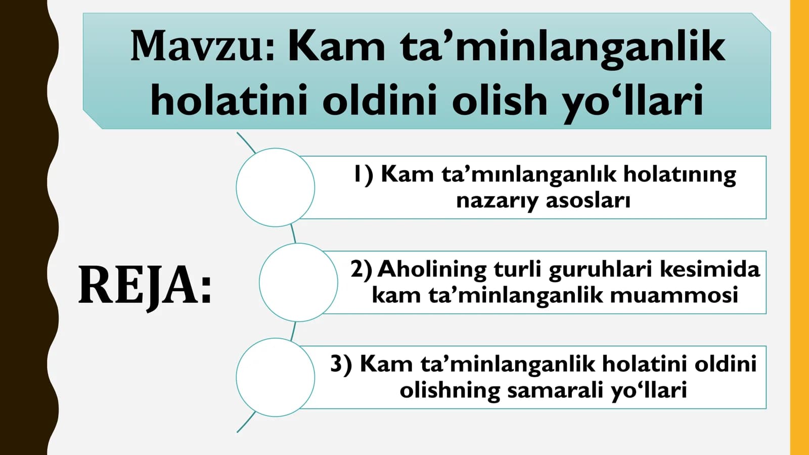 Kam ta’minlanganlik holatini oldini olish yo‘llari