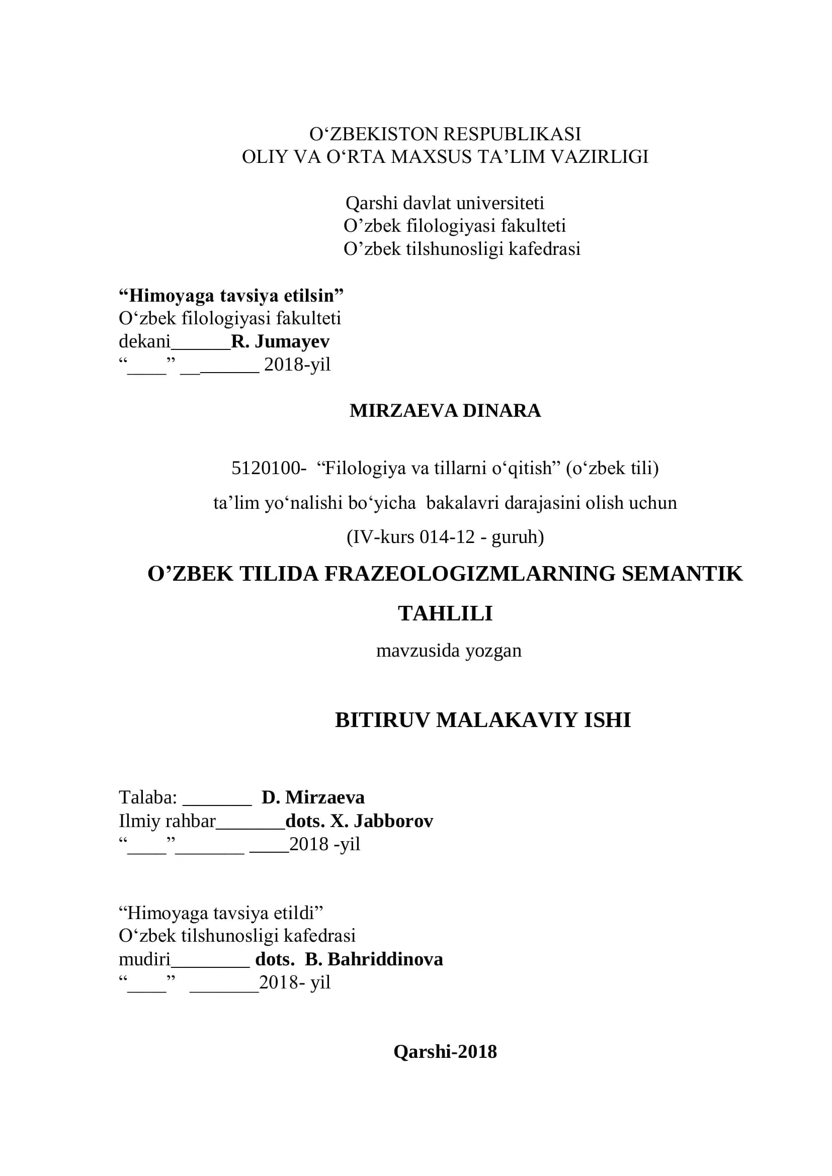 FILLOGIYA VA TILLARNI O'QITISH