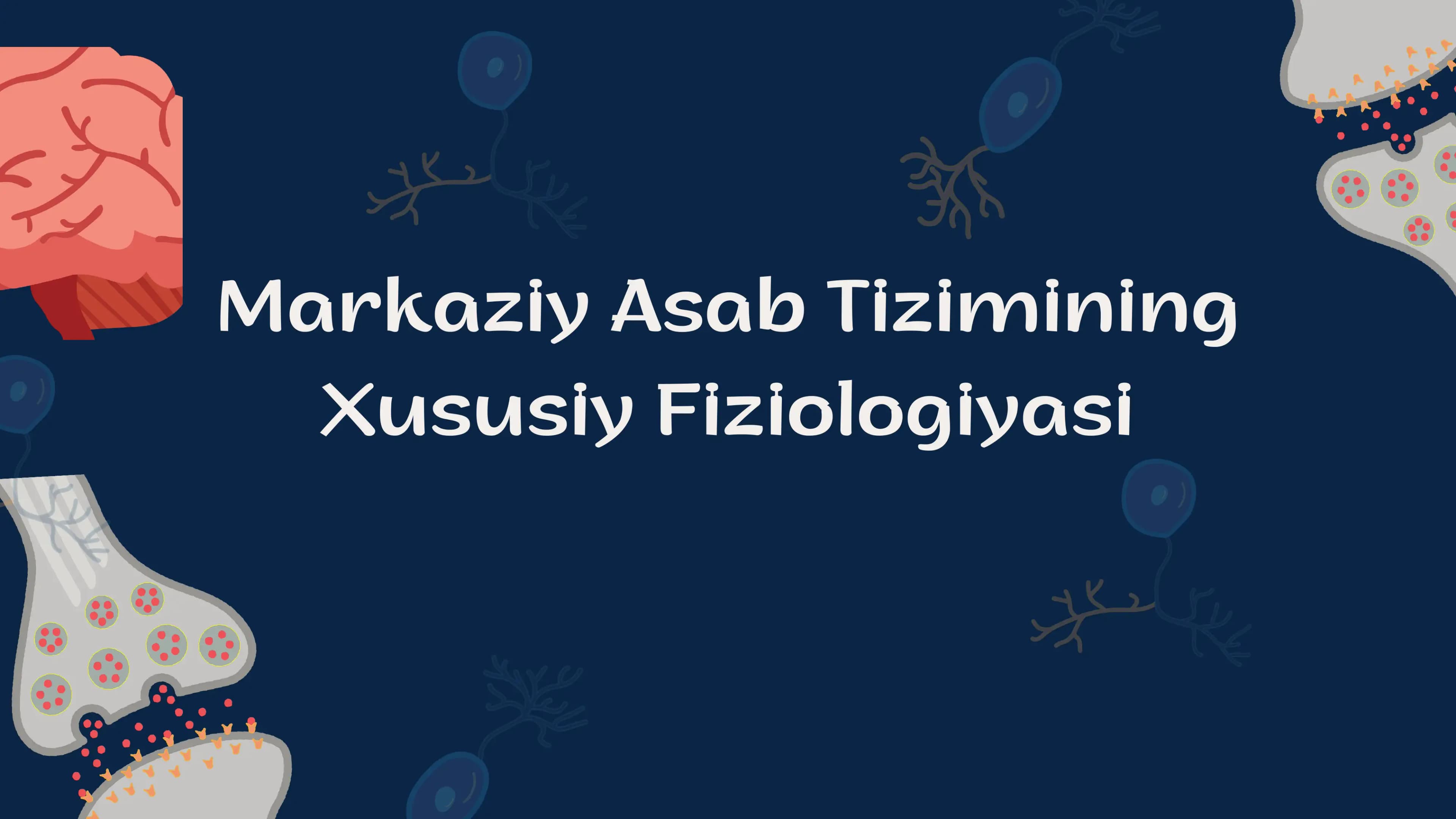 Markaziy asab tizimining  xususiy Fiziyalogiyasi