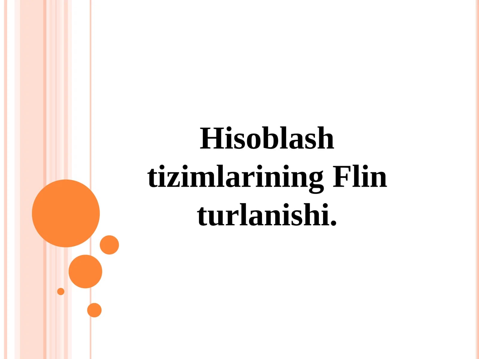 Hisoblash tizimlarining Flin turlanishi
