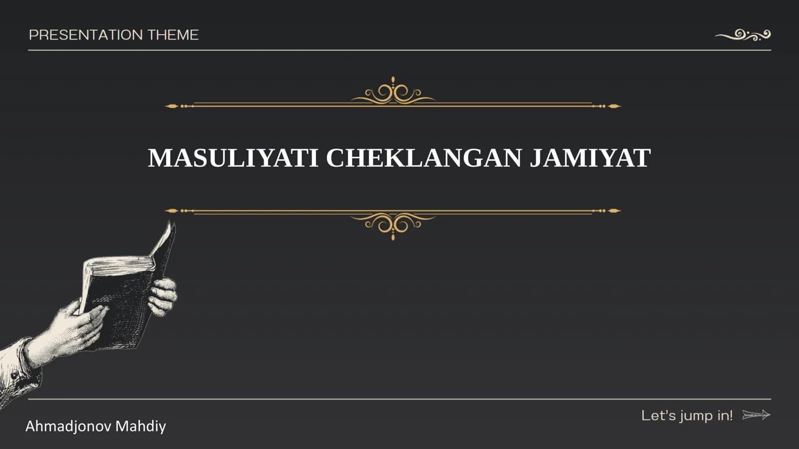 MASULIYATI CHEKLANGAN JAMIYAT