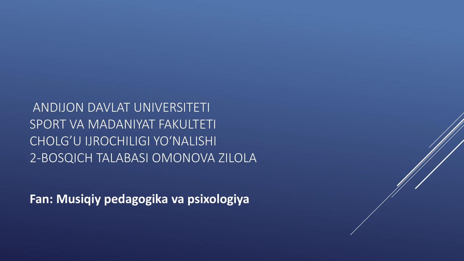 DAVLAT O‘QUV ME’YORIY XUJJATLARI