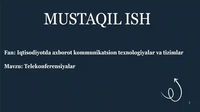 Telekonferensiyalar