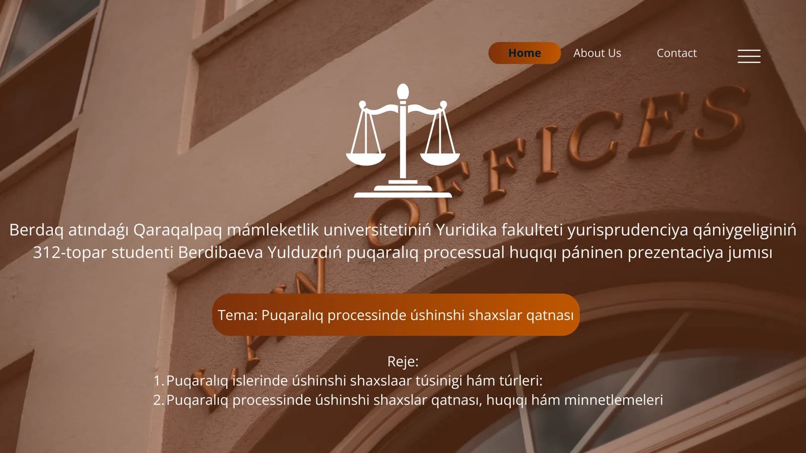 Puqaralıq processinde úshinshi shaxslar qatnası