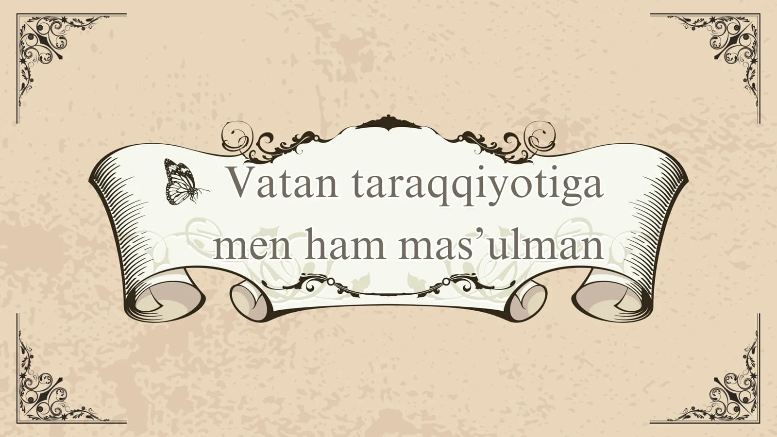 Vatan taraqqiyotiga men ham mas’ulman