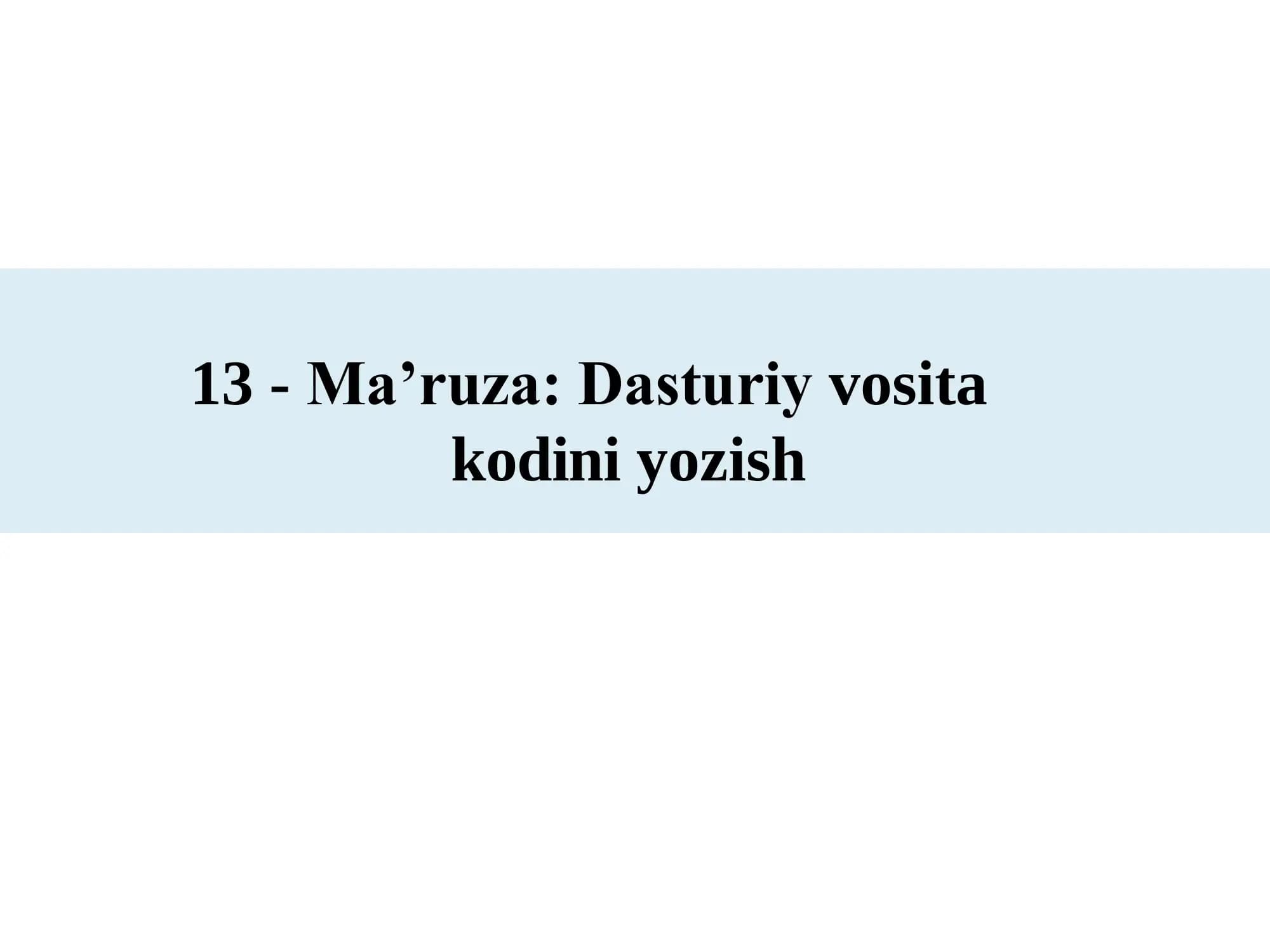 Dasturiy vositalar xavfsizligi